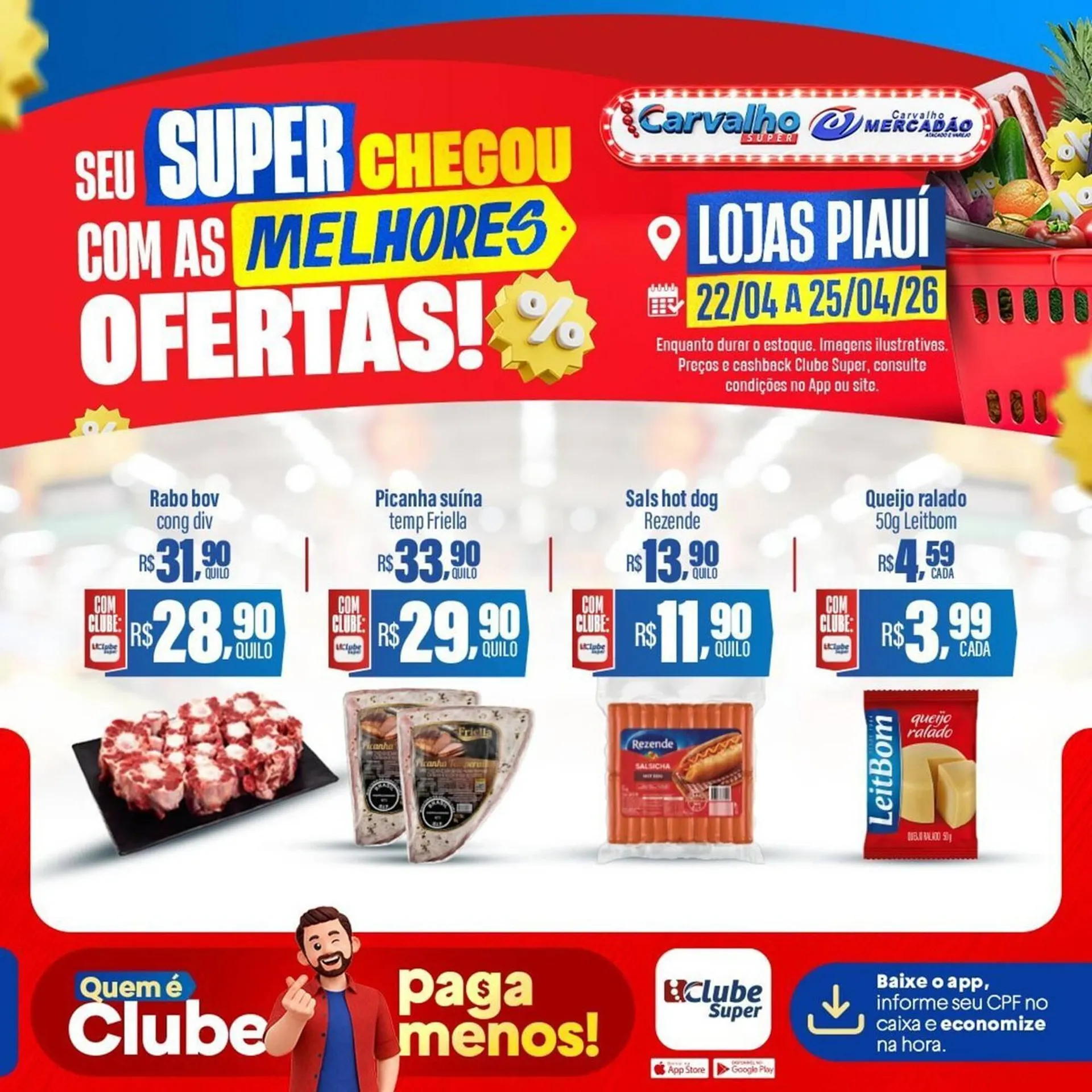 Encarte de Catálogo Carvalho Supermercado 22 de abril até 25 de abril 2026 - Pagina 3