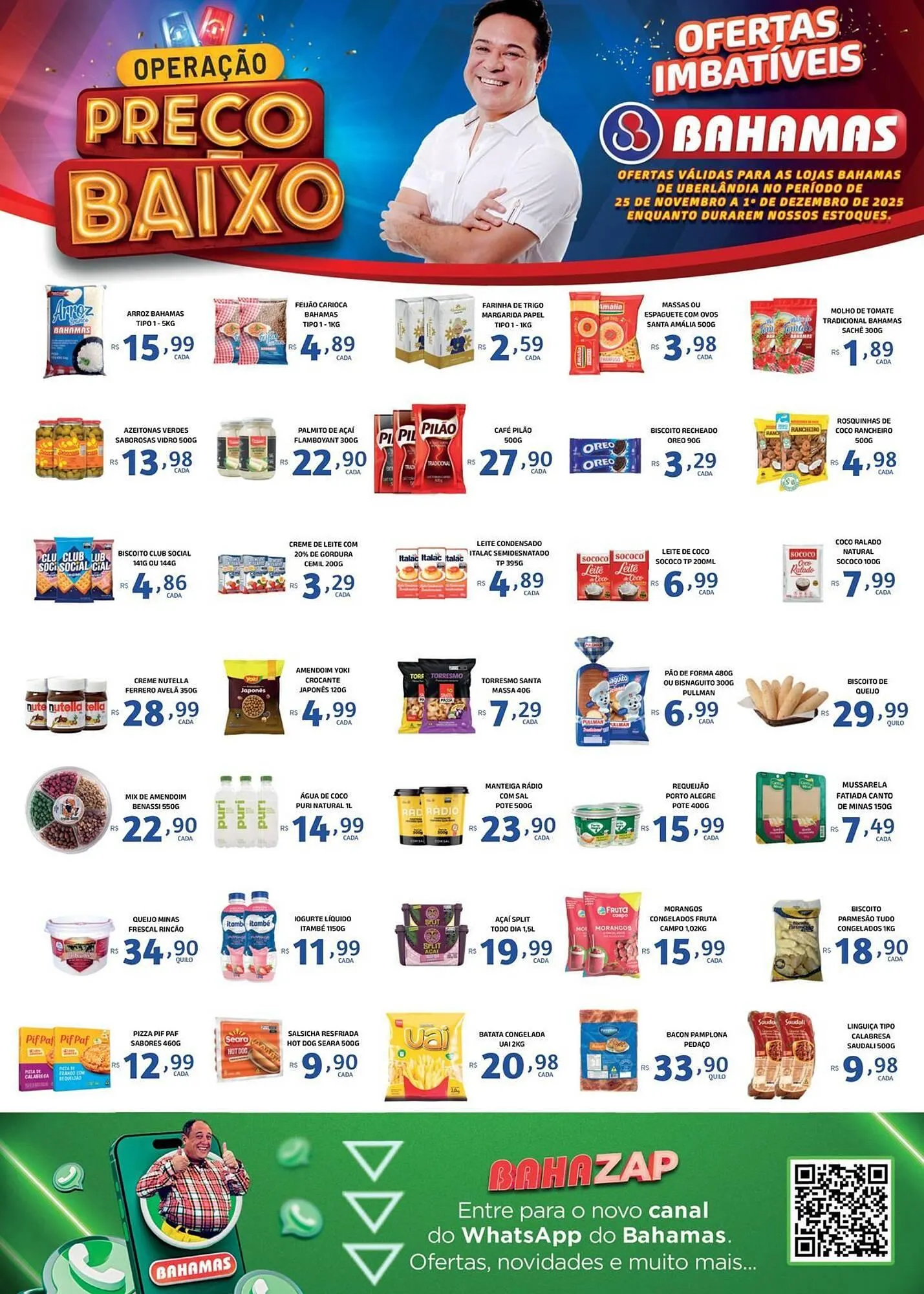 Encarte de Catálogo Bahamas Supermercados 25 de novembro até 1 de dezembro 2025 - Pagina 1
