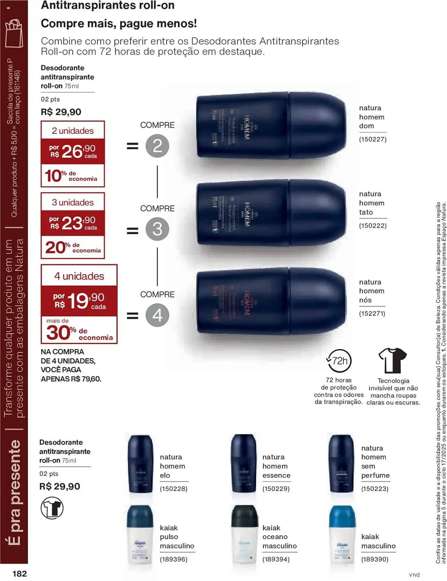 Encarte de Catálogo Natura 14 de outubro até 4 de novembro 2025 - Pagina 182