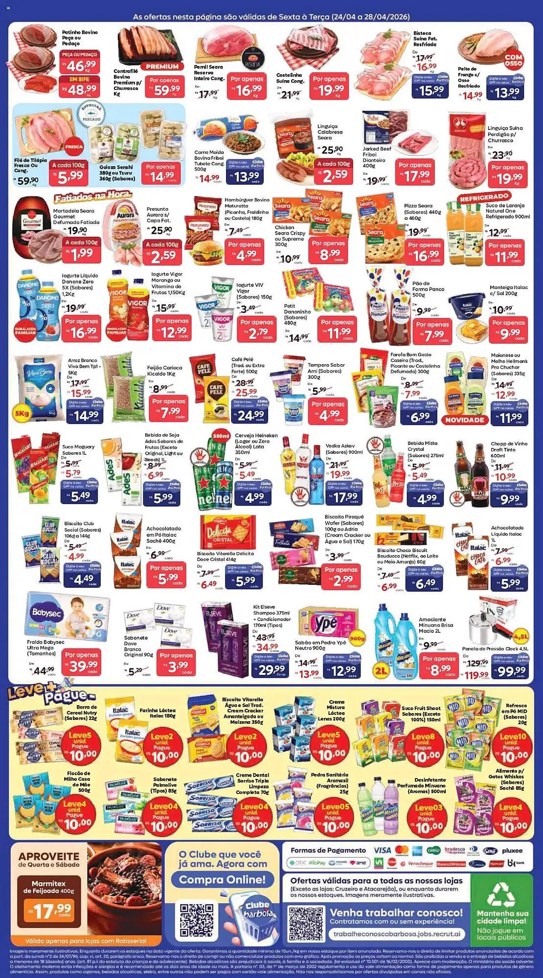 Encarte de Tabloide Barbosa Supermercados 24 de abril até 28 de abril 2026 - Pagina 2