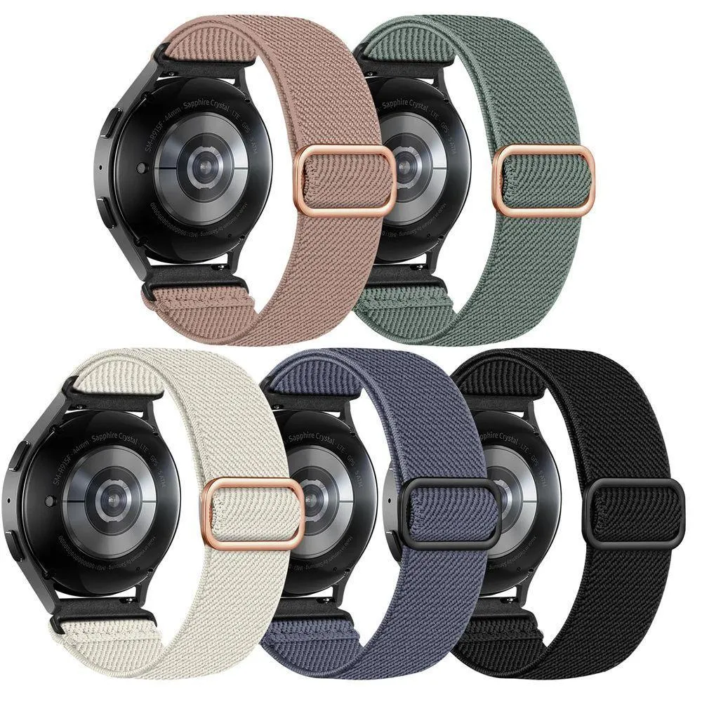 5 Pulseiras Elásticas Nylon P- Galaxy Watch (várias Cores)