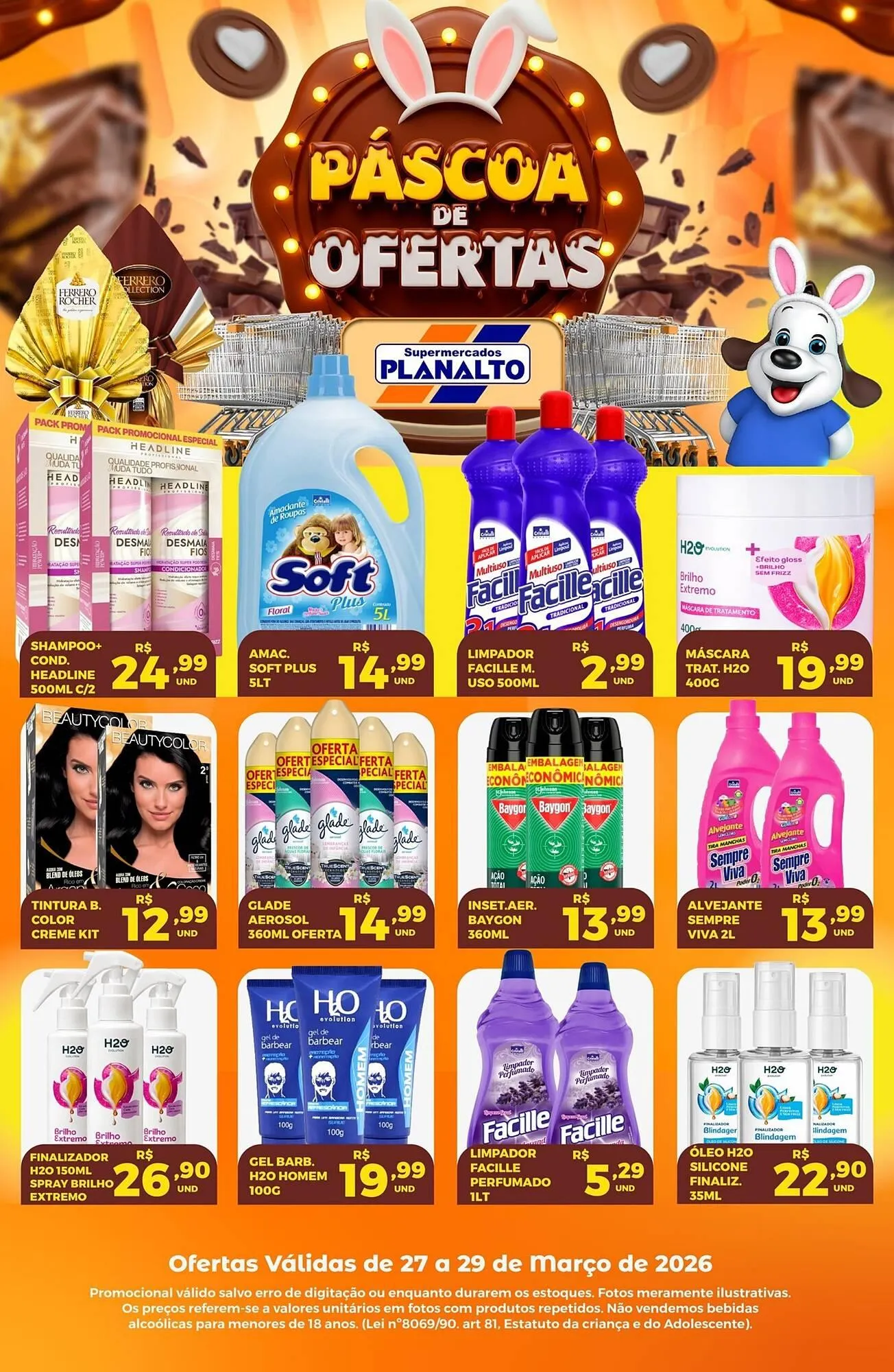 Encarte de Catálogo Supermercados Planalto 27 de março até 29 de março 2026 - Pagina 1