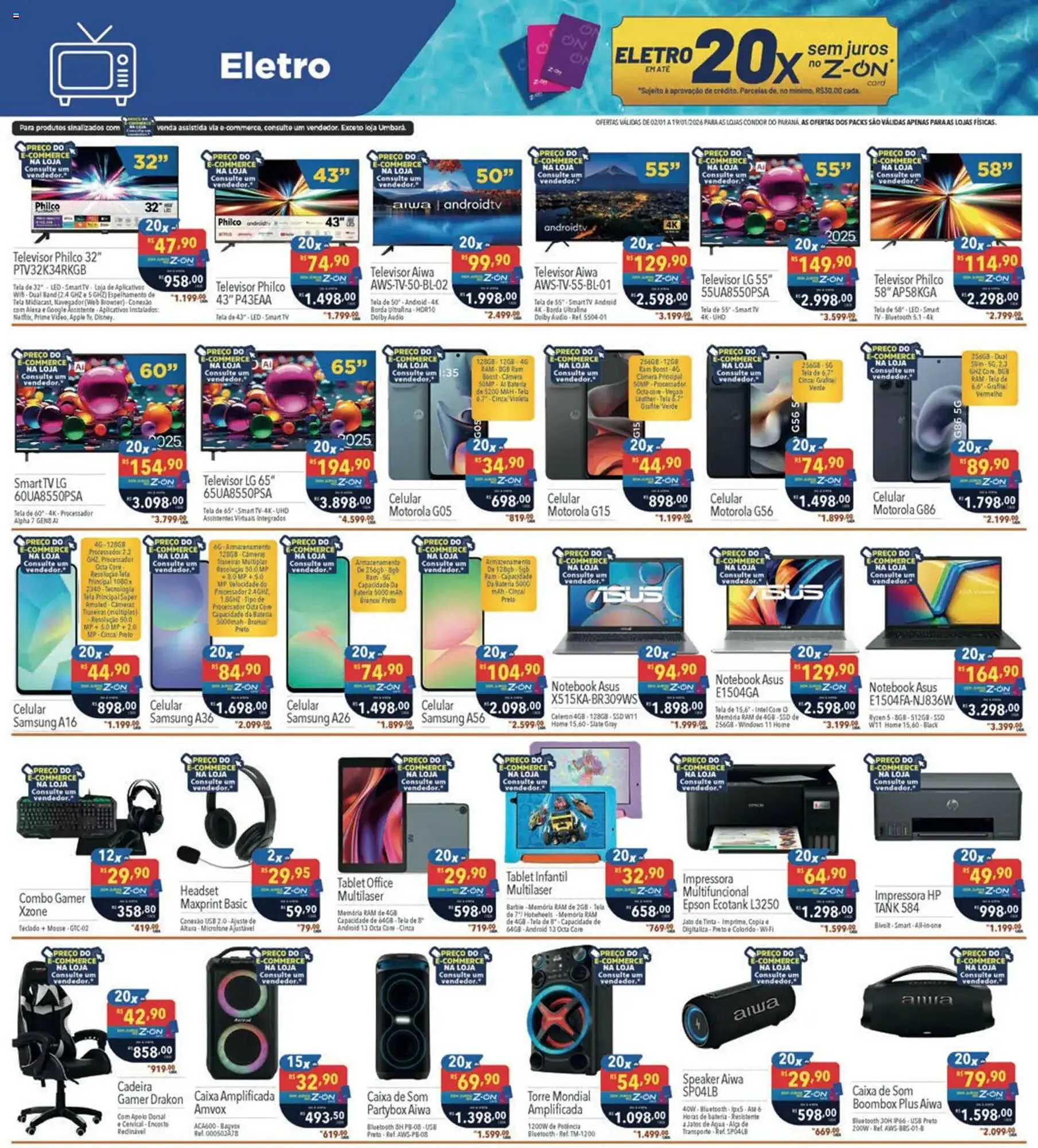 Encarte de Catálogo Supermercados Condor 2 de janeiro até 19 de janeiro 2026 - Pagina 30