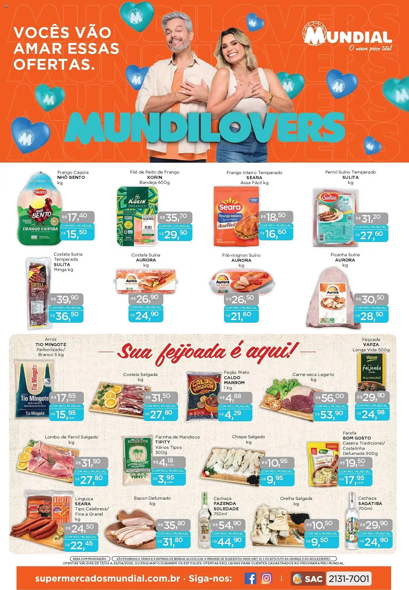 Encarte de Encarte Supermercados Mundial 17 de abril até 29 de abril 2026 - Pagina 1