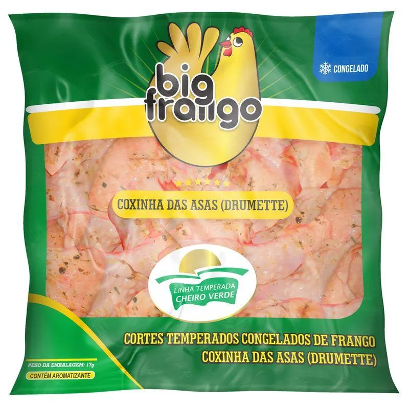 Coxinha Asa Frango Big Frango Temperada Congelada 1,1Kg