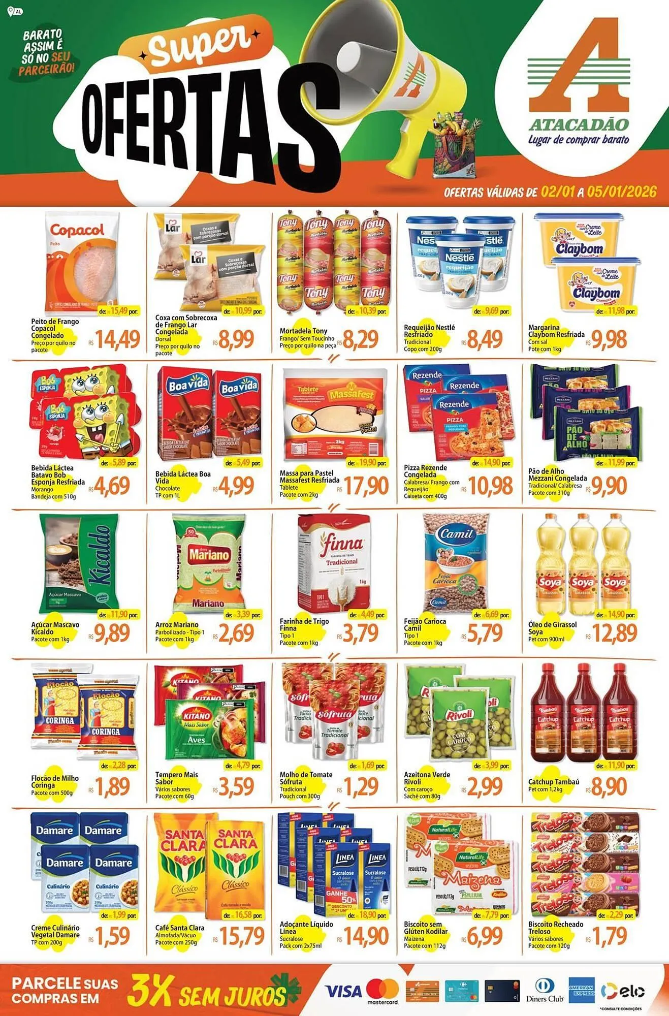 Encarte de Folheto Atacadão 2 de janeiro até 5 de janeiro 2026 - Pagina 1