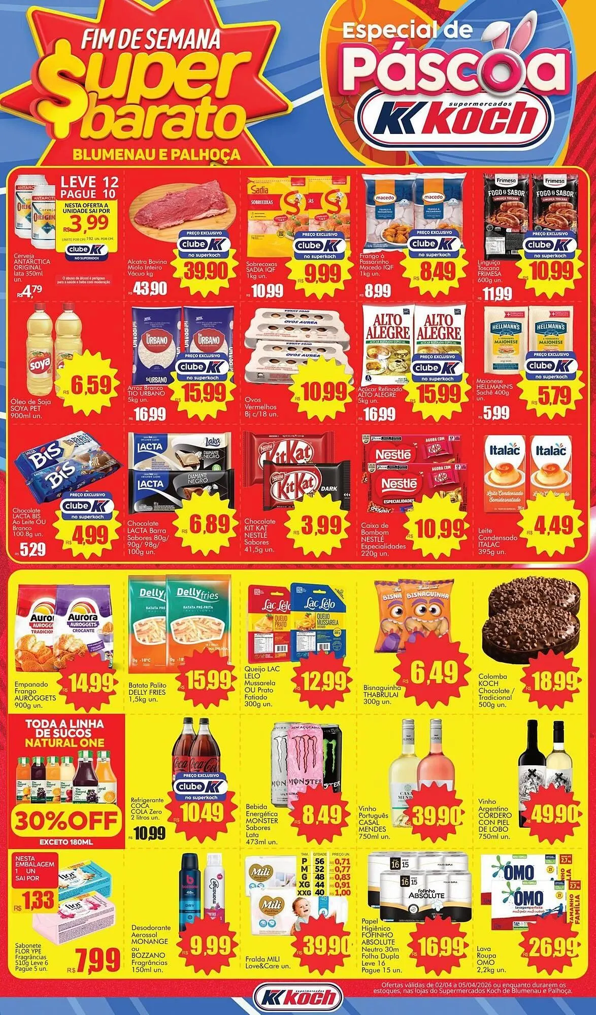 Encarte de Catálogo Supermercados Koch 2 de abril até 5 de abril 2026 - Pagina 1