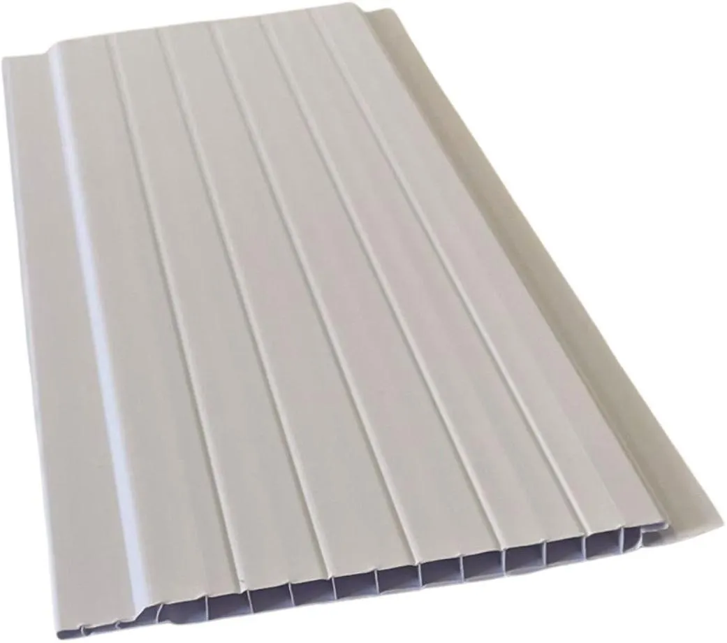 Forro PVC Semita Frisado Branco Gelo 5mm 10cm 6m