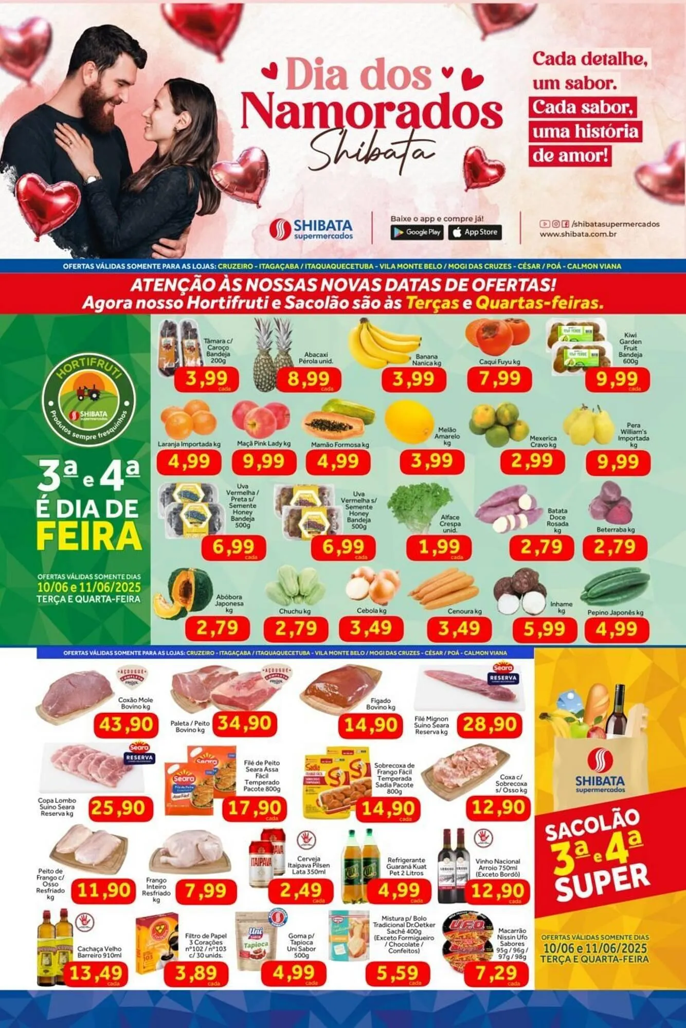 Encarte de Catálogo Shibata Supermercados 12 de junho até 16 de junho 2025 - Pagina 1