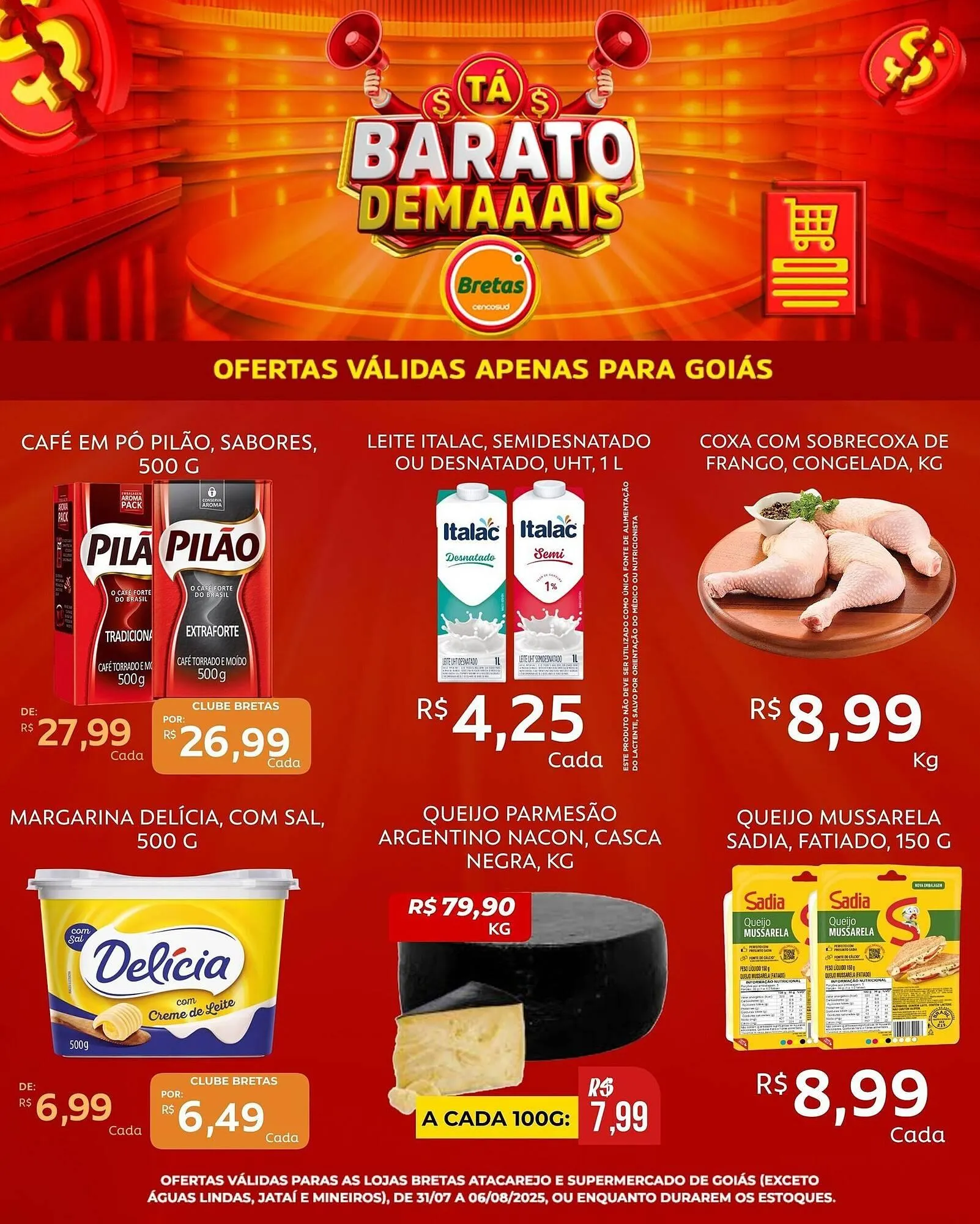 Encarte de Catálogo Supermercados Bretas 31 de julho até 6 de agosto 2025 - Pagina 2