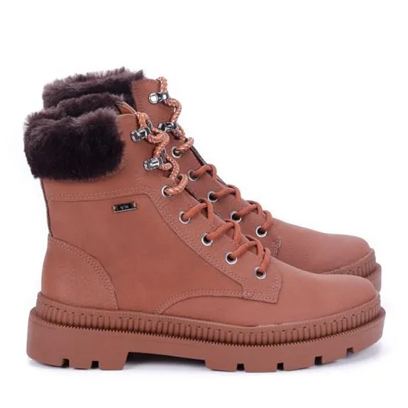 Coturno Via Marte Feminino - CACAU/CAFE