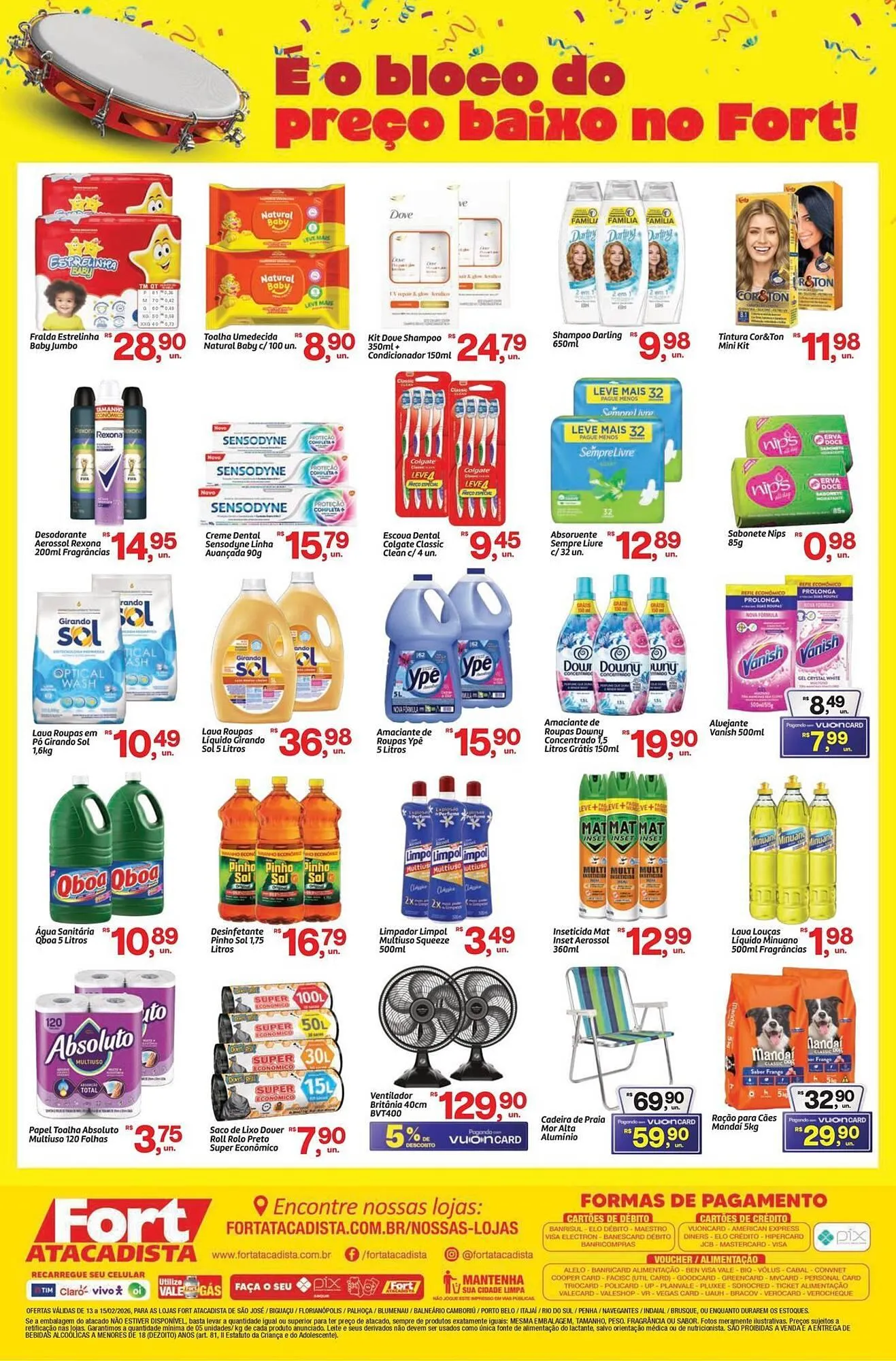 Encarte de Tabloide Fort Atacadista 13 de fevereiro até 15 de fevereiro 2026 - Pagina 4