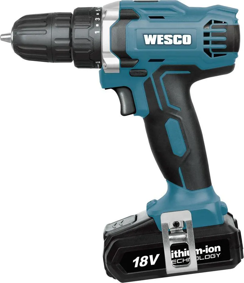 Parafusadeira e Furadeira a Bateria Wesco WS2972 10mm 18V