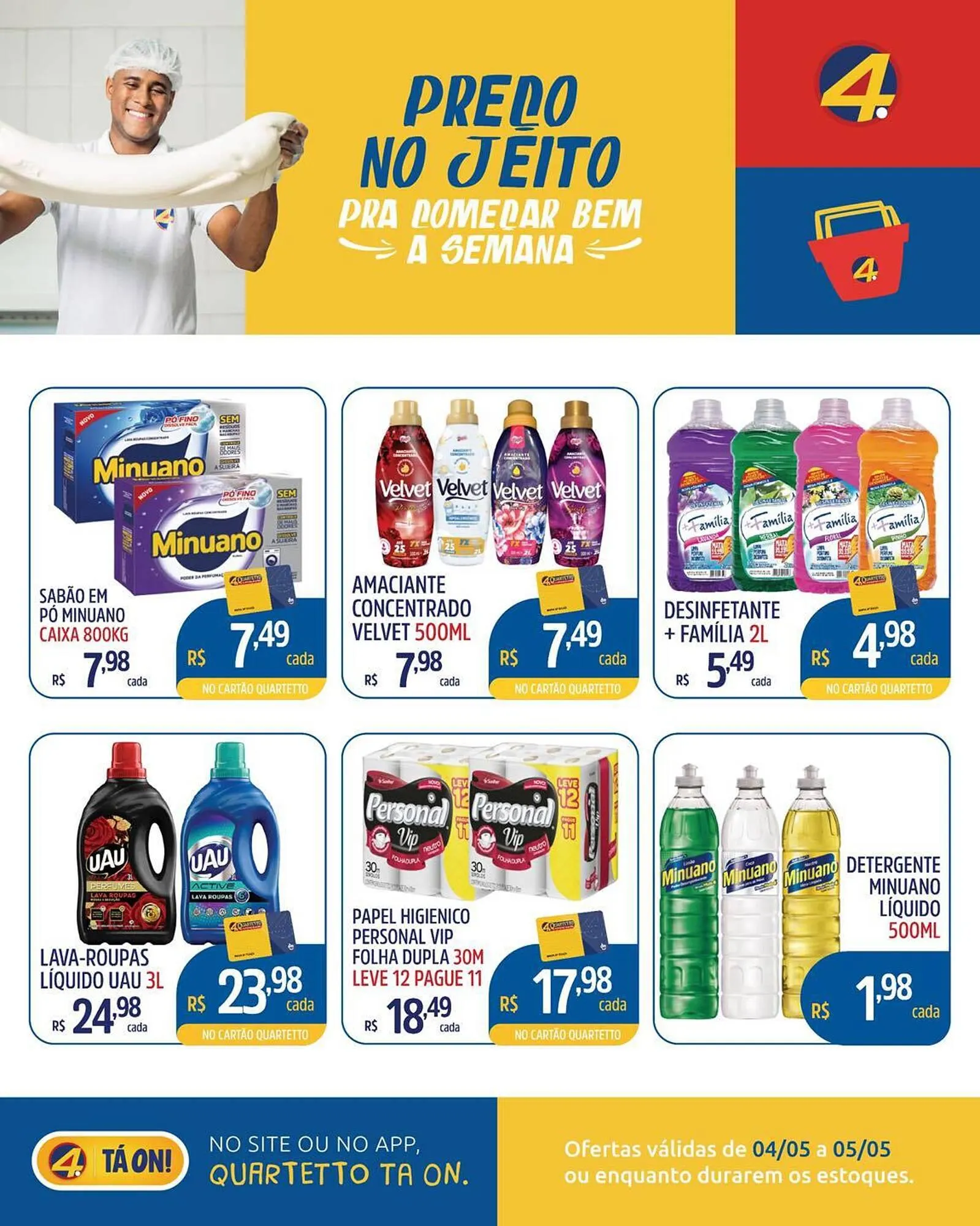 Encarte de Catálogo Quartetto Supermercados 4 de maio até 5 de maio 2026 - Pagina 6