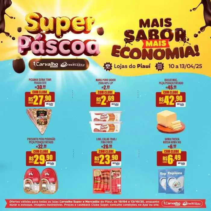 Encarte de Encarte Carvalho Supermercado 10 de abril até 13 de abril 2025 - Pagina 2
