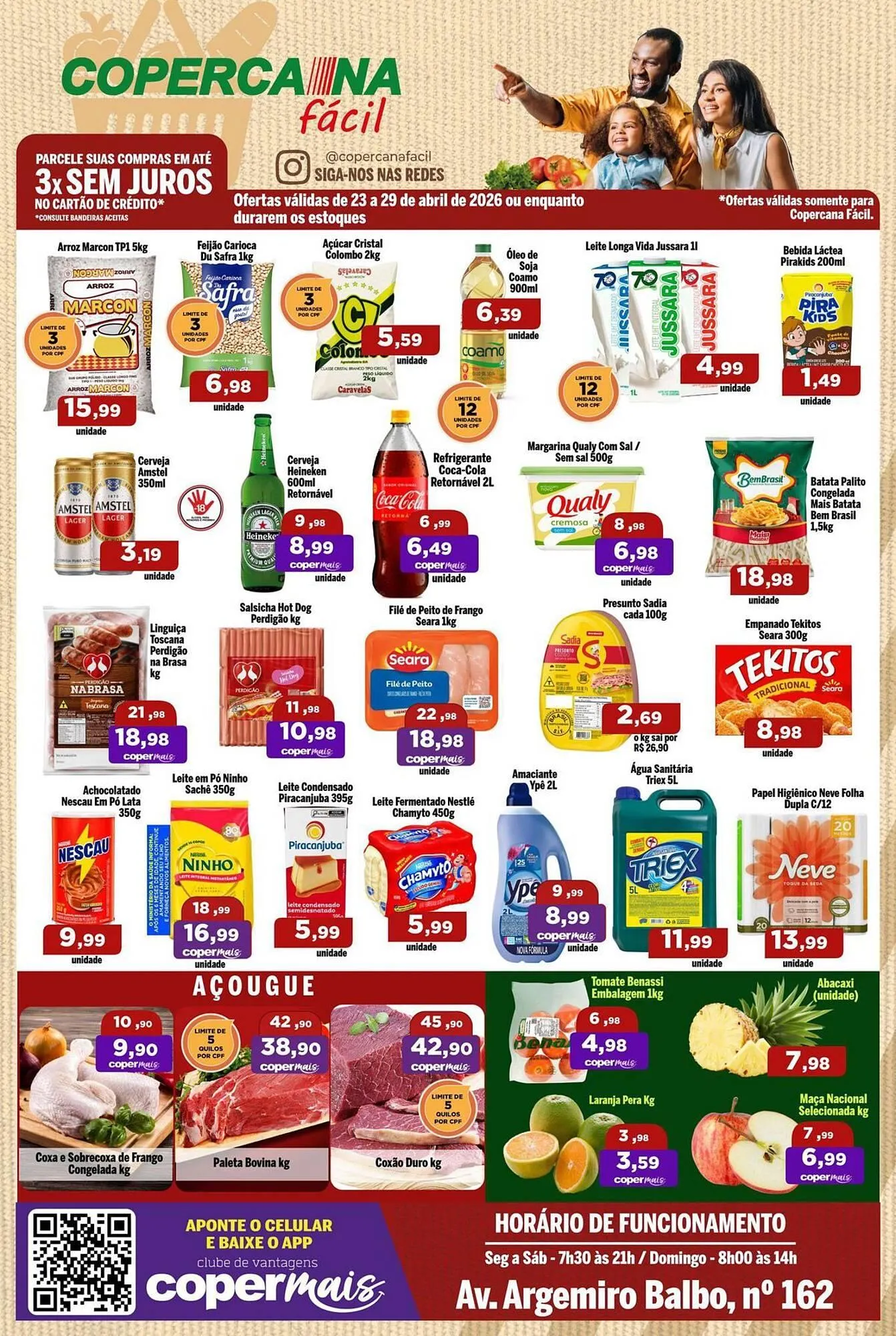 Encarte de Tabloide Copercana 23 de abril até 29 de abril 2026 - Pagina 1