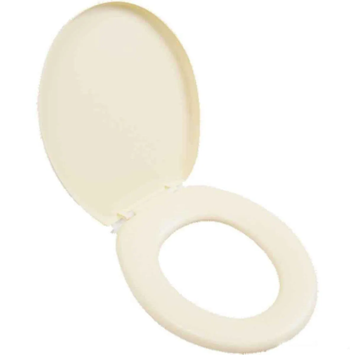 Assento Sanitário Astra Oval Almofadado Bege Claro