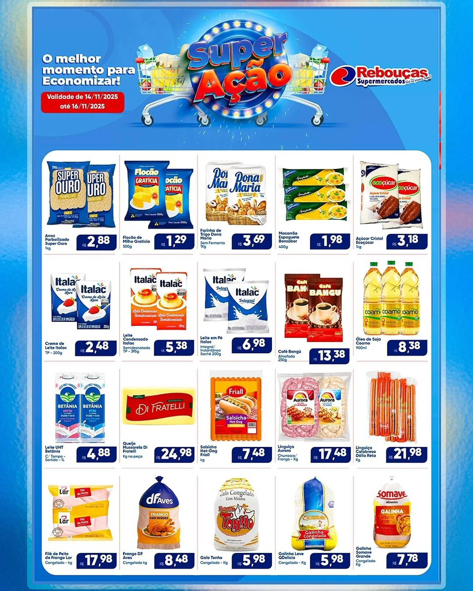 Encarte de Catálogo Rebouças Supermercados 14 de novembro até 16 de novembro 2025 - Pagina 2