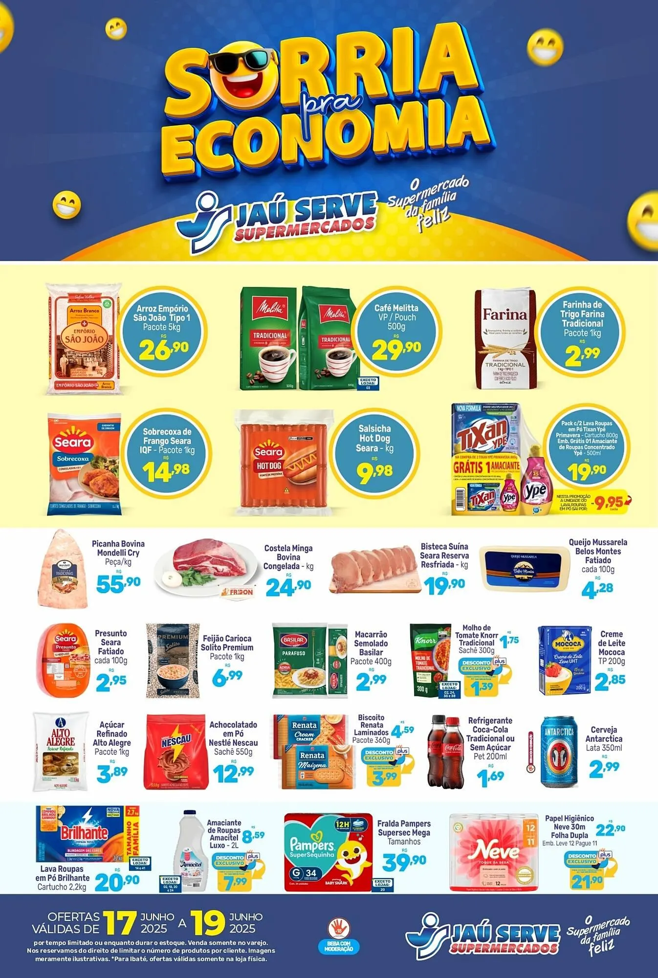 Encarte de Catálogo Supermercados Jau Serve 18 de junho até 19 de junho 2025 - Pagina 1