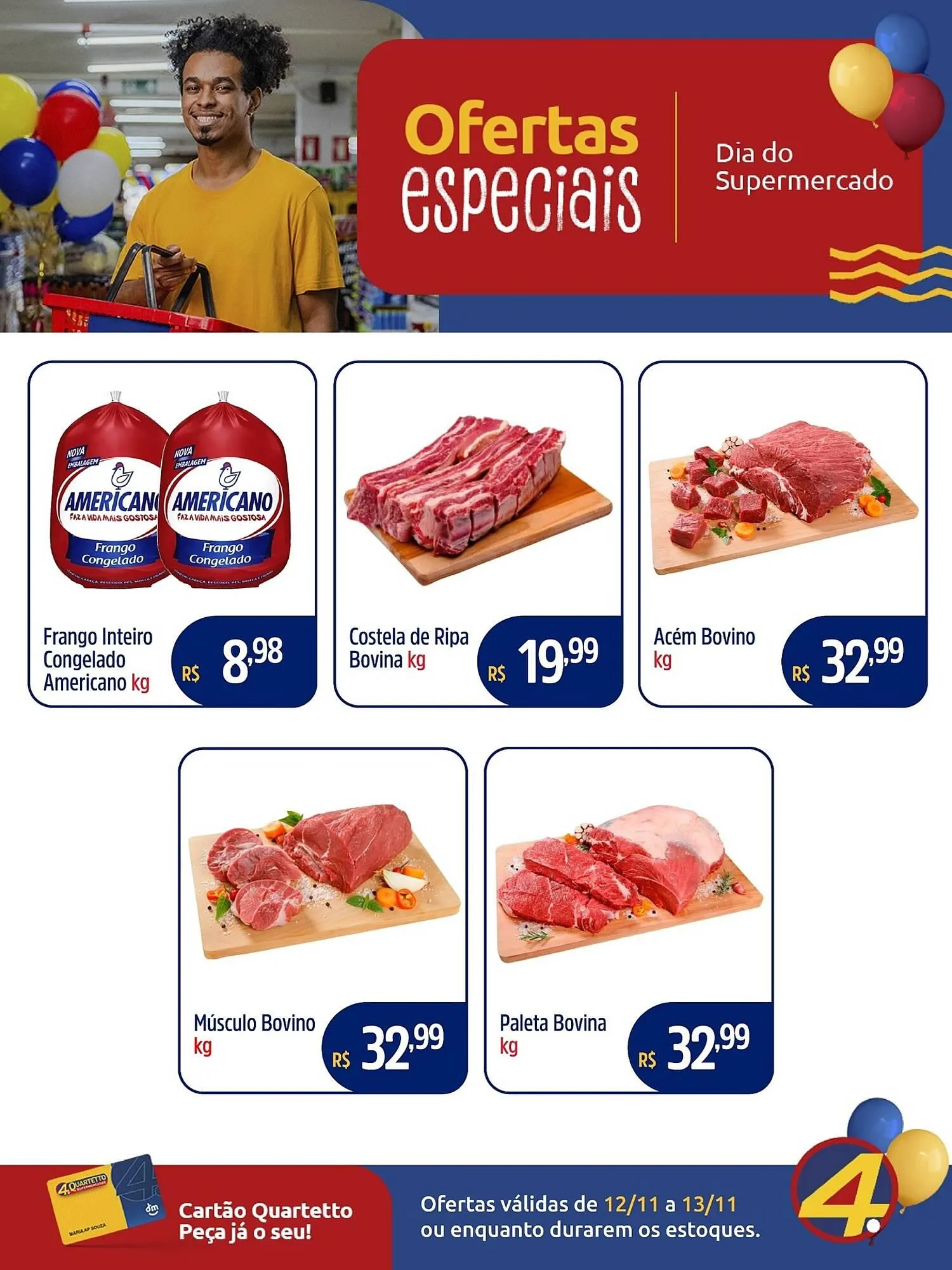 Encarte de Catálogo Quartetto Supermercados 12 de novembro até 13 de novembro 2025 - Pagina 1