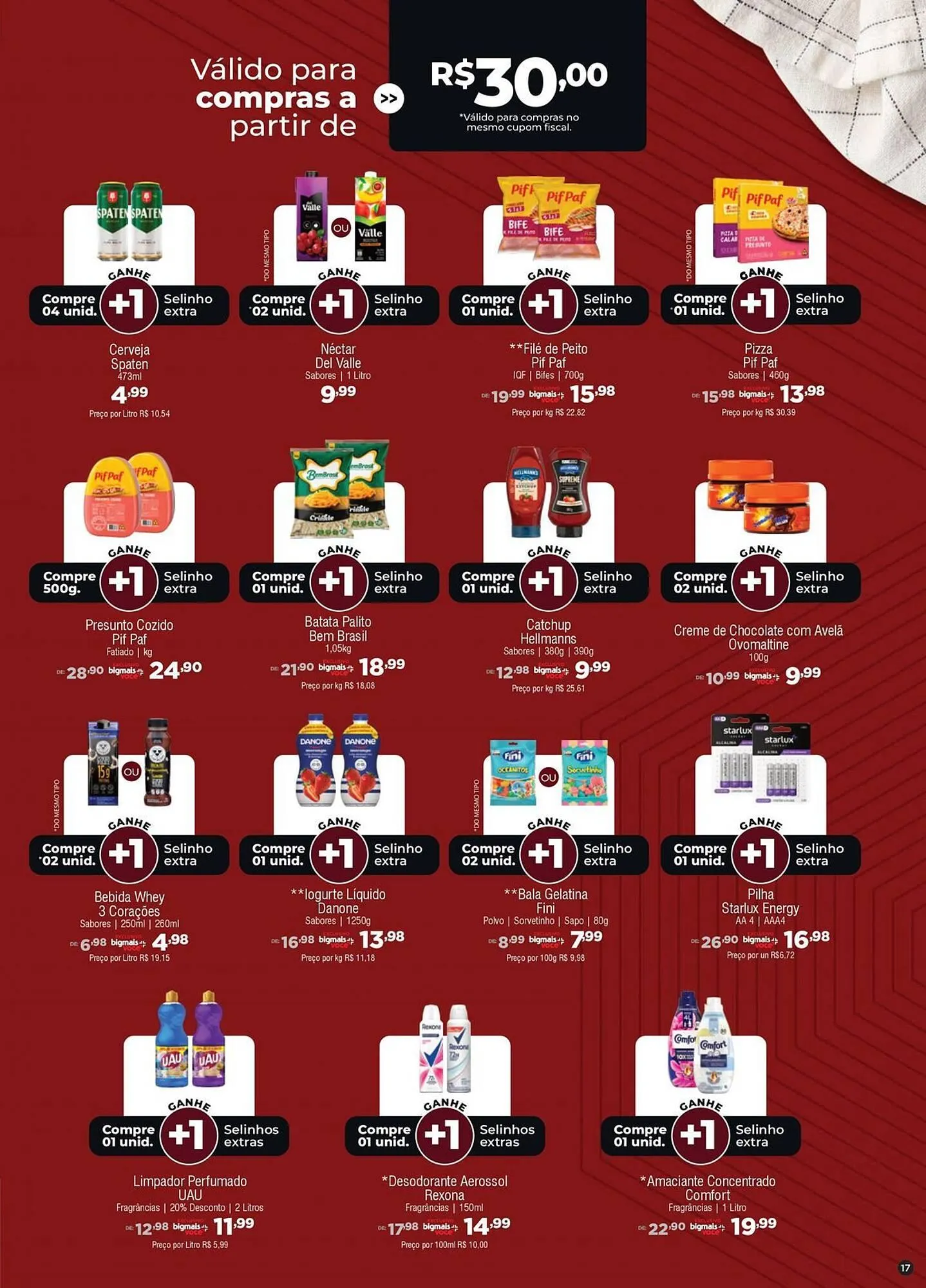 Encarte de Catálogo Big Mais Supermercados 30 de outubro até 18 de novembro 2025 - Pagina 17