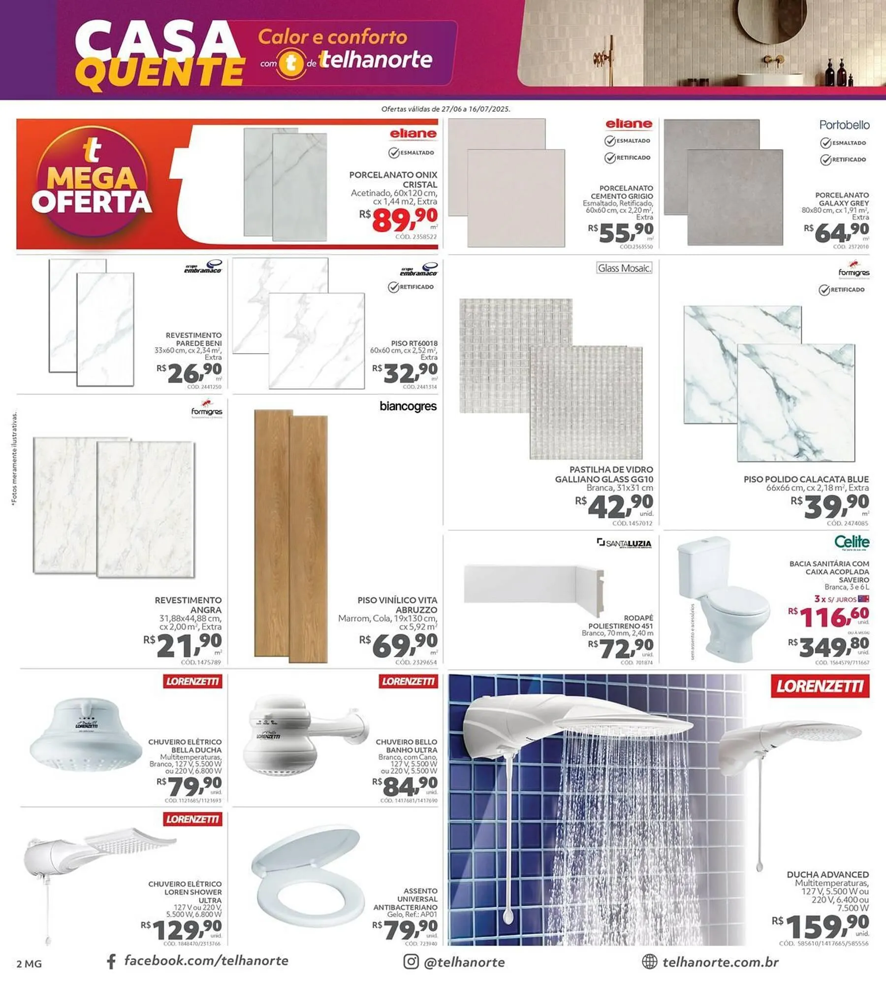 Encarte de Catálogo Telhanorte 30 de junho até 16 de julho 2025 - Pagina 2