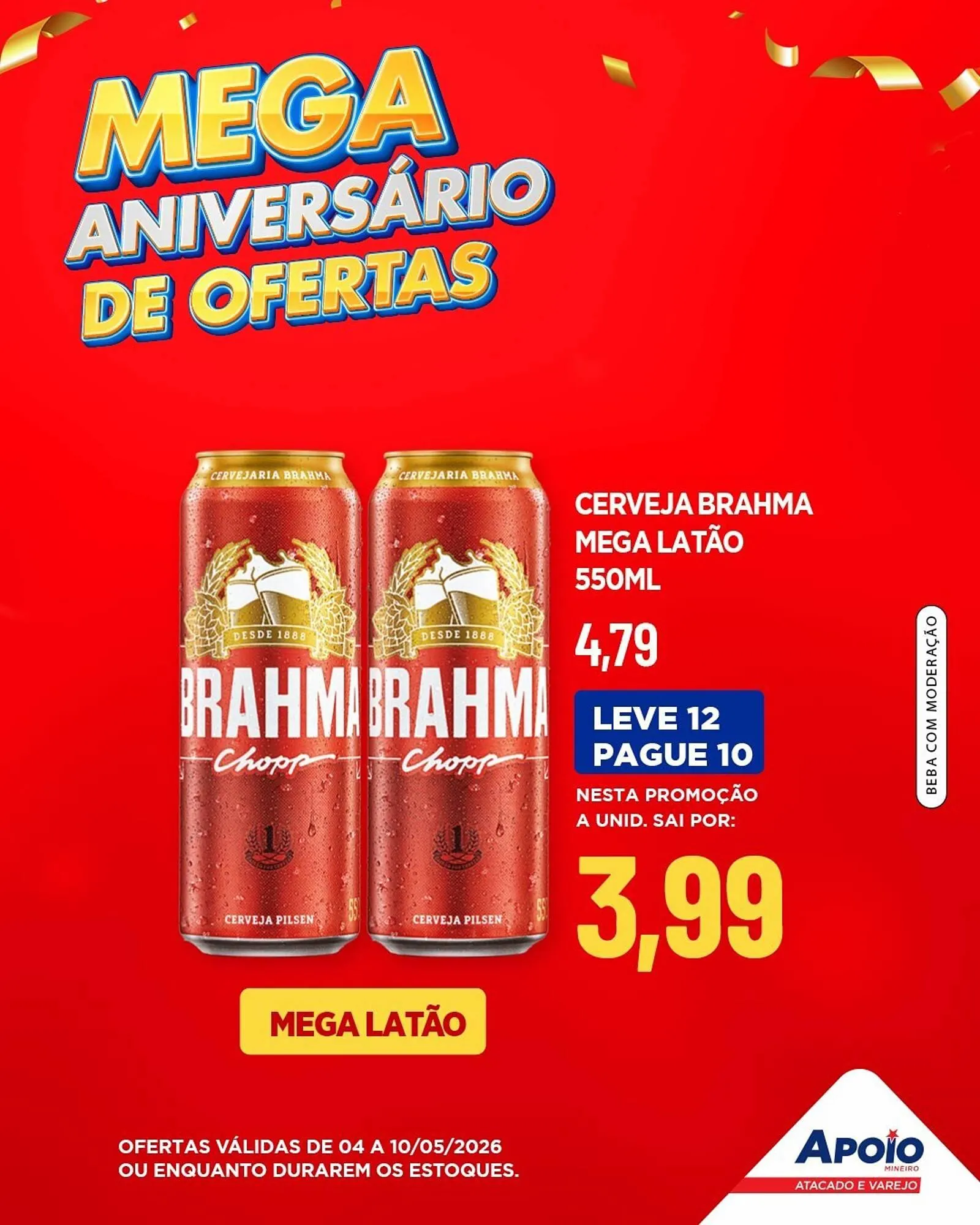 Encarte de Folheto Apoio Mineiro 4 de maio até 10 de maio 2026 - Pagina 1
