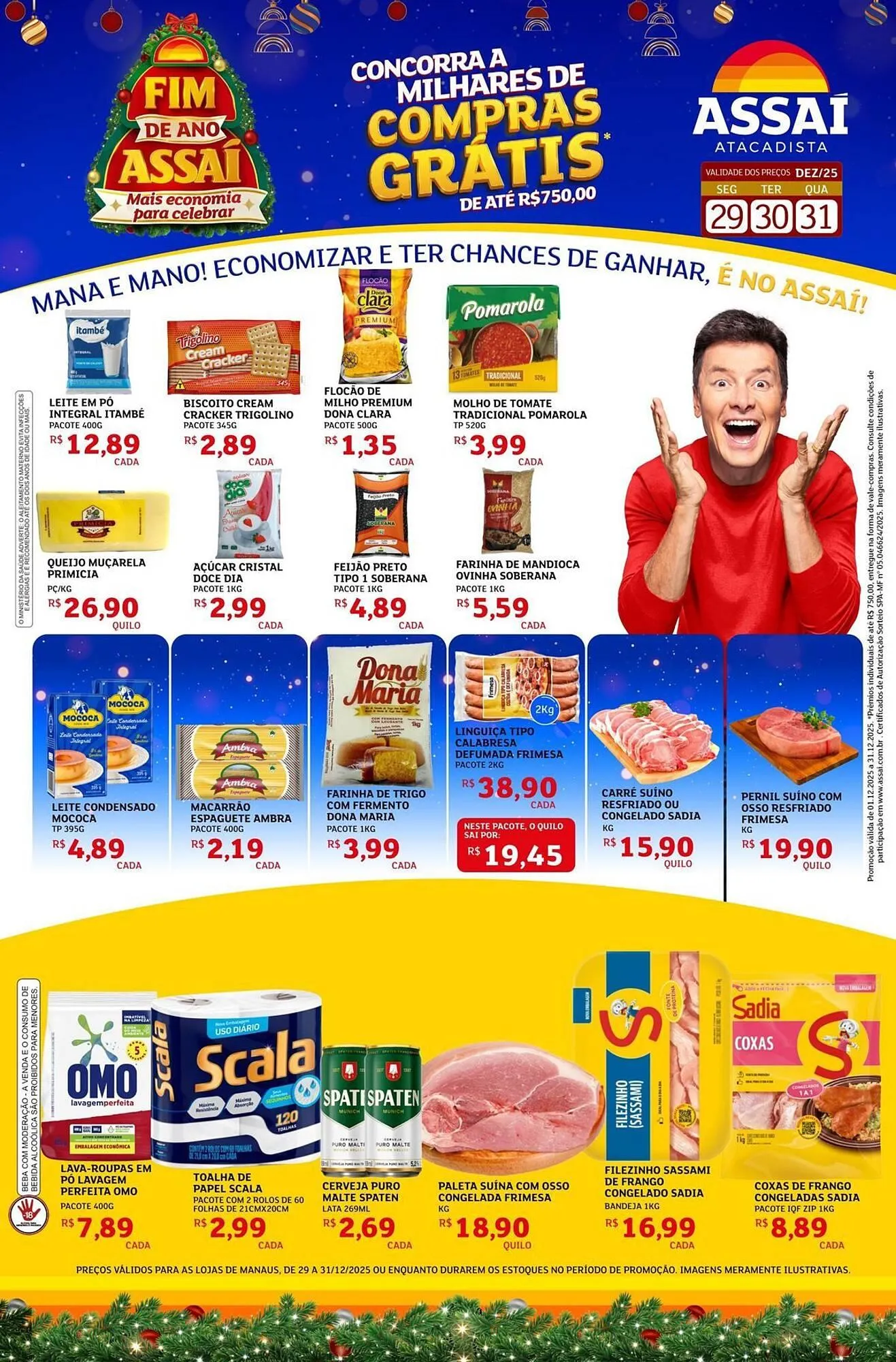 Encarte de Encarte Assaí Atacadista 29 de dezembro até 31 de dezembro 2025 - Pagina 1