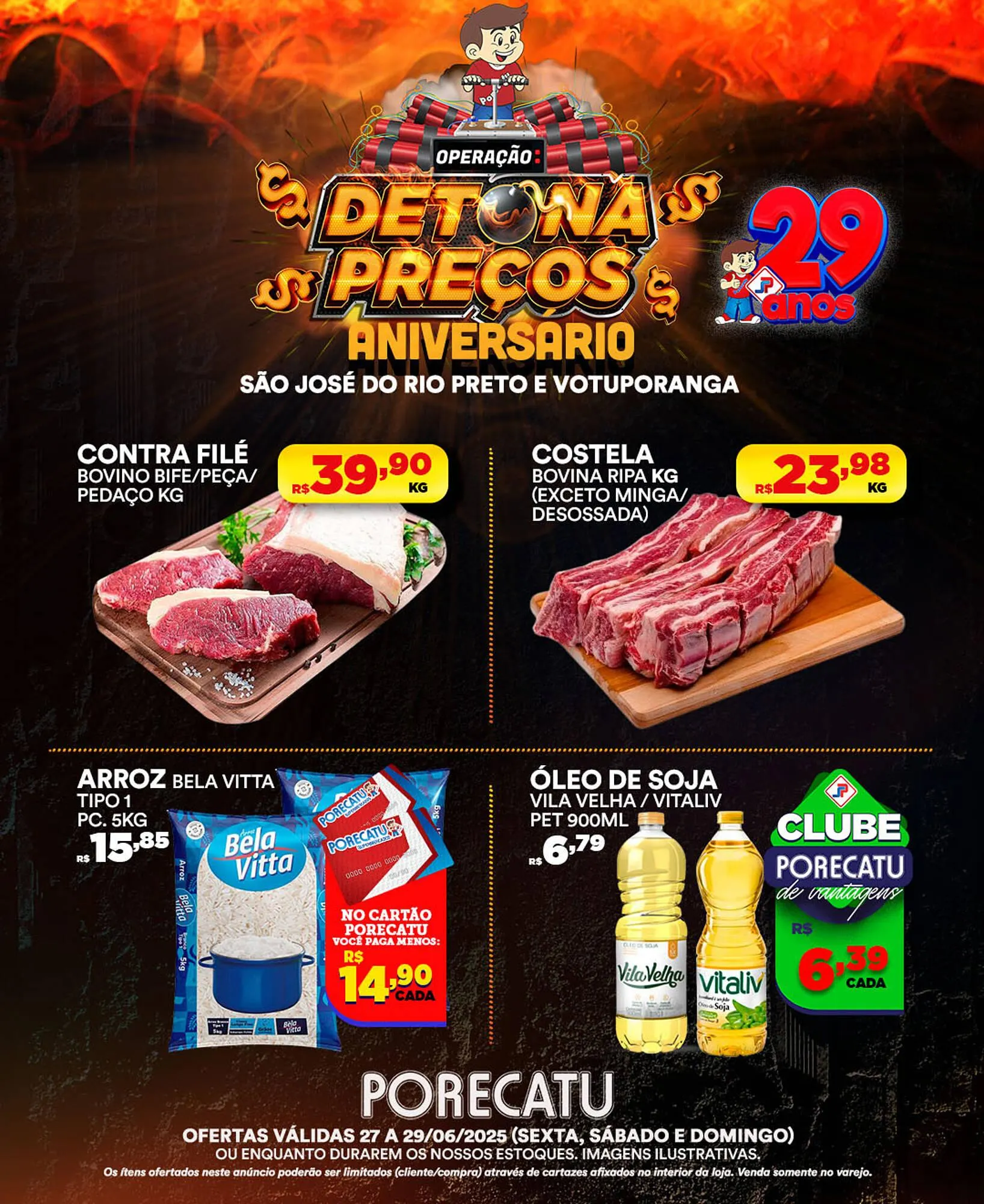 Encarte de Catálogo Supermercado Porecatu 27 de junho até 29 de junho 2025 - Pagina 1