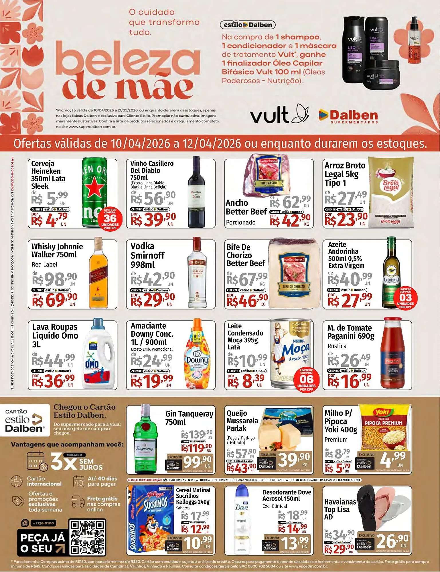 Encarte de Catálogo Supermercado Dalben 10 de abril até 12 de abril 2026 - Pagina 1