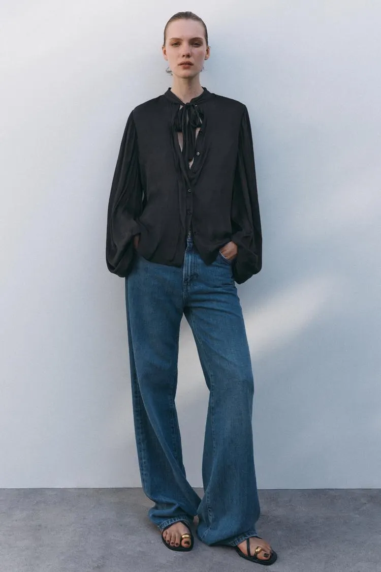 CAMISA DE MANGA BUFANTE ZW COLLECTION