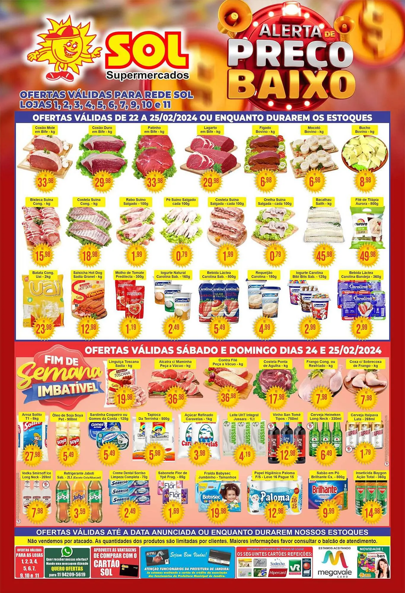 Encarte de Catálogo Sol Supermercados 23 de fevereiro até 25 de fevereiro 2024 - Pagina