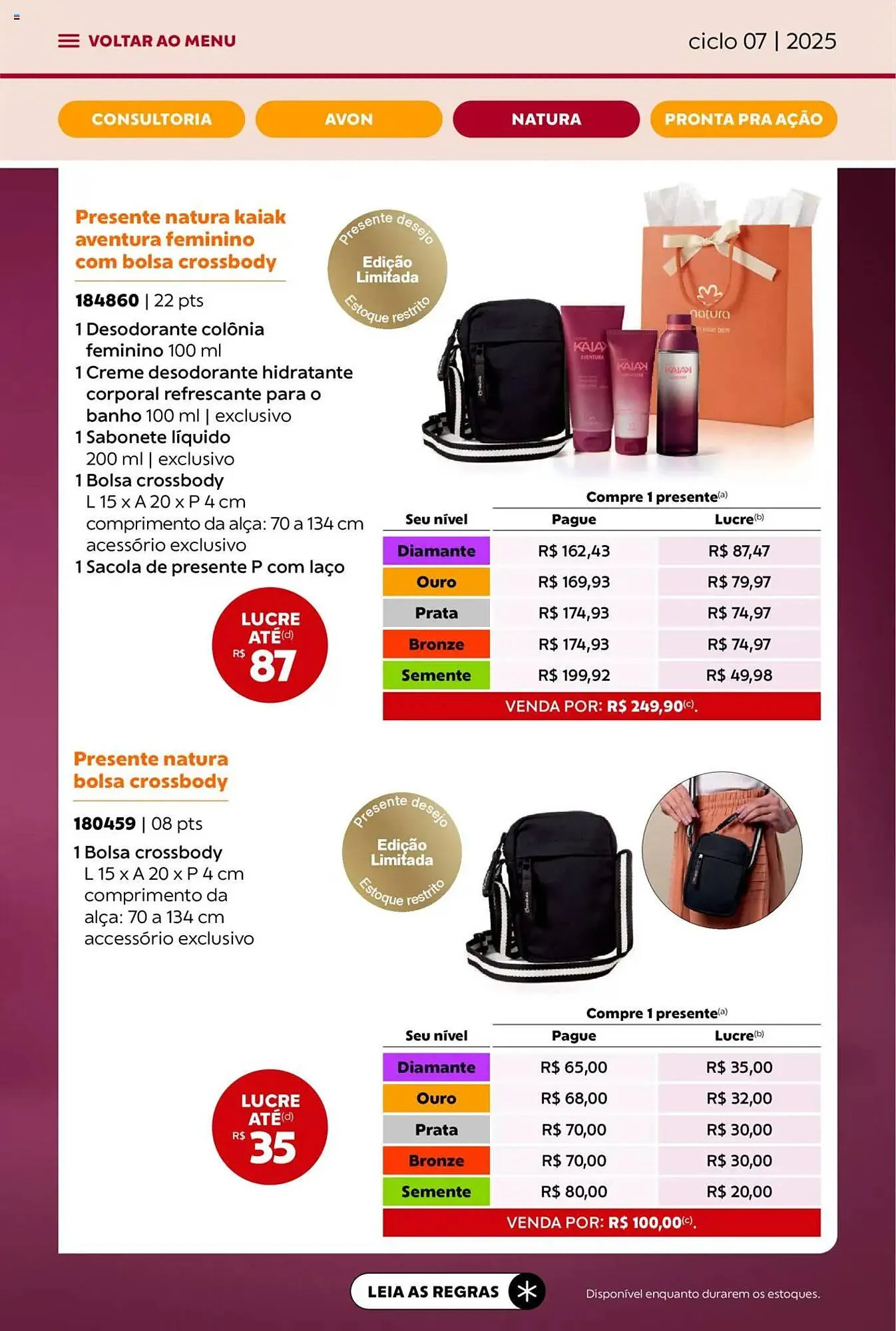 Encarte de Catálogo Avon 3 de abril até 1 de maio 2025 - Pagina 65