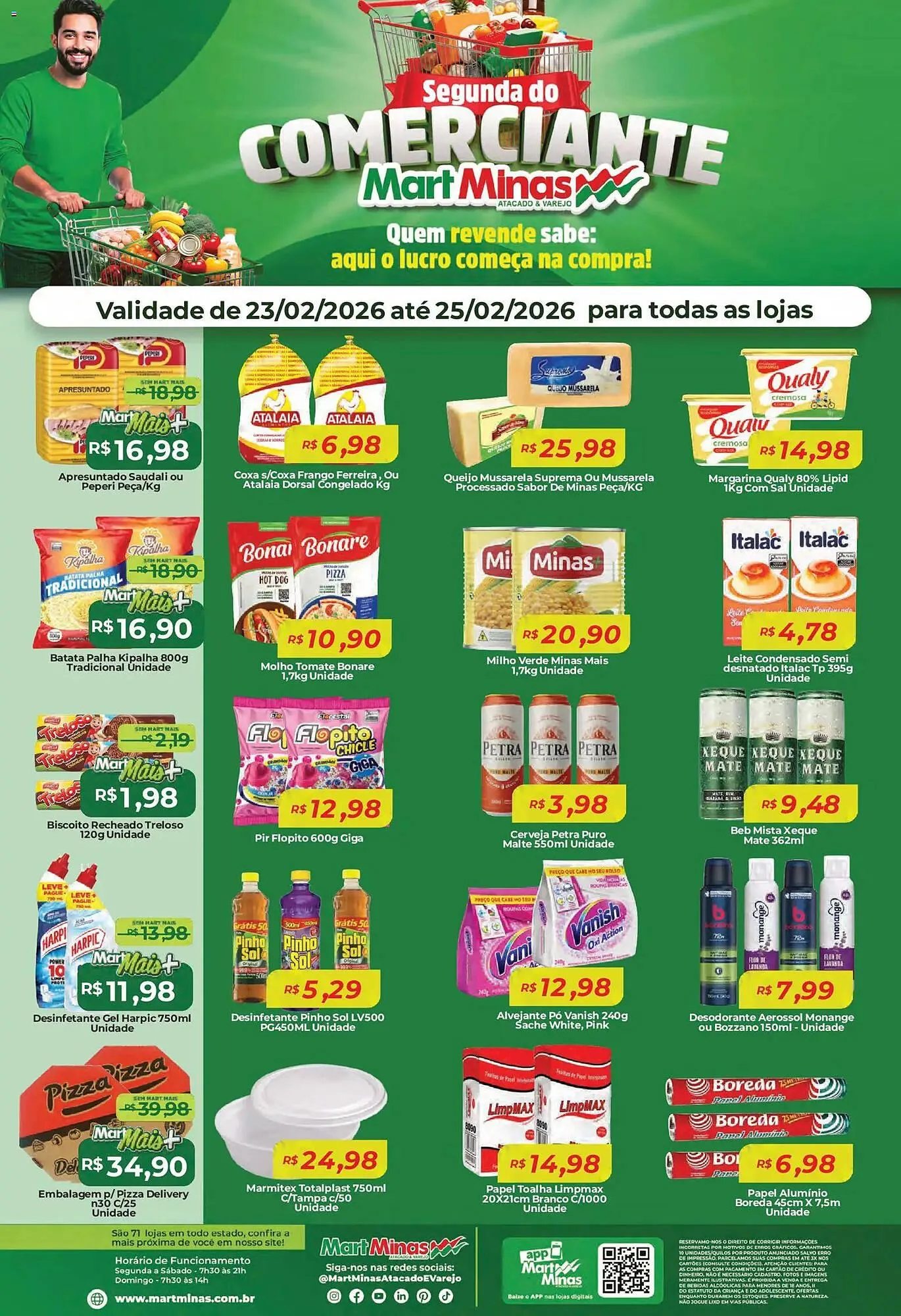 Encarte de Folheto Mart Minas 23 de fevereiro até 25 de fevereiro 2026 - Pagina 1