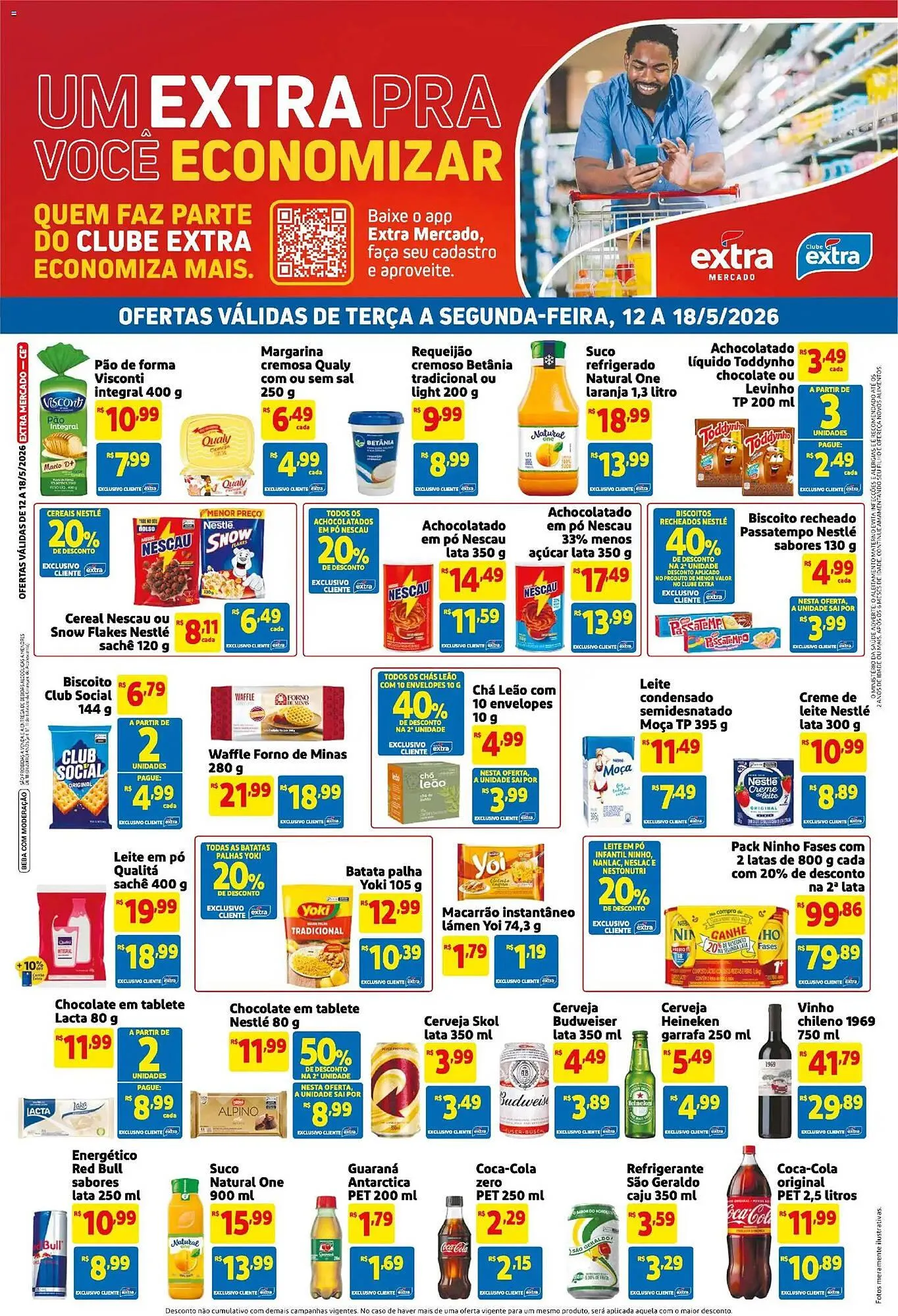 Encarte de Encarte Mercado Extra 12 de maio até 18 de maio 2026 - Pagina 1