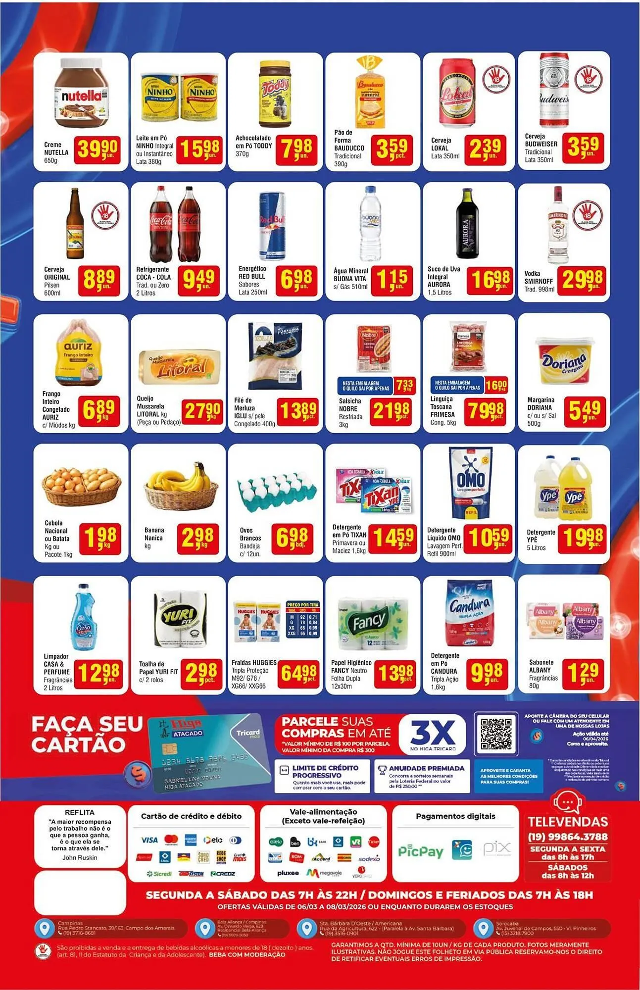 Encarte de Folheto Higa Atacado 6 de março até 8 de março 2026 - Pagina 2