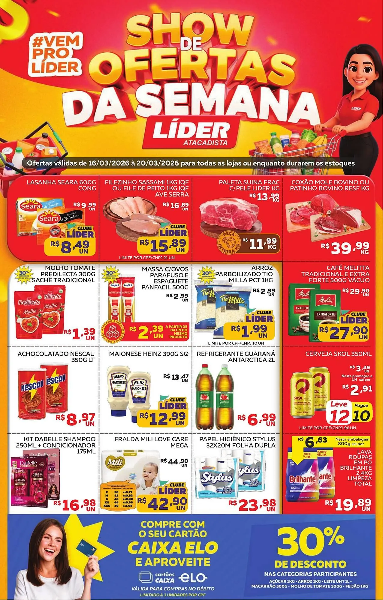 Encarte de Encarte Lider Atacadista 16 de março até 20 de março 2026 - Pagina 1