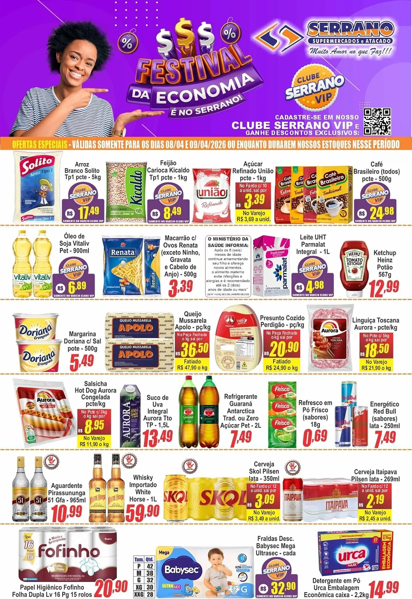 Encarte de Catálogo Serrano Supermercado 8 de abril até 14 de abril 2026 - Pagina 1