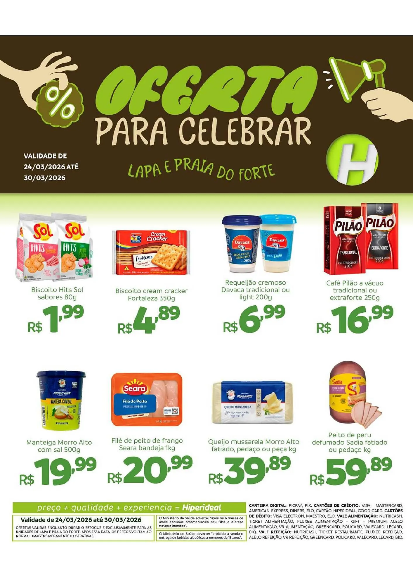 Encarte de Catálogo Hiperideal Supermercados 24 de março até 30 de março 2026 - Pagina 2