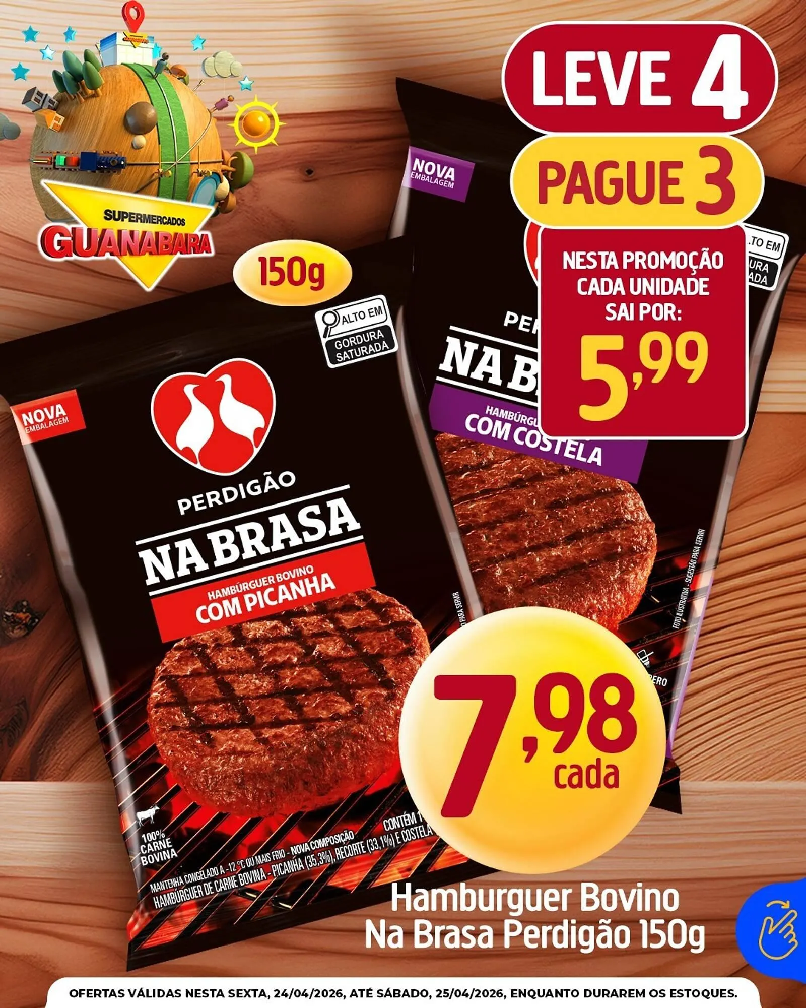 Encarte de Encarte Supermercados Guanabara 24 de abril até 25 de abril 2026 - Pagina 1