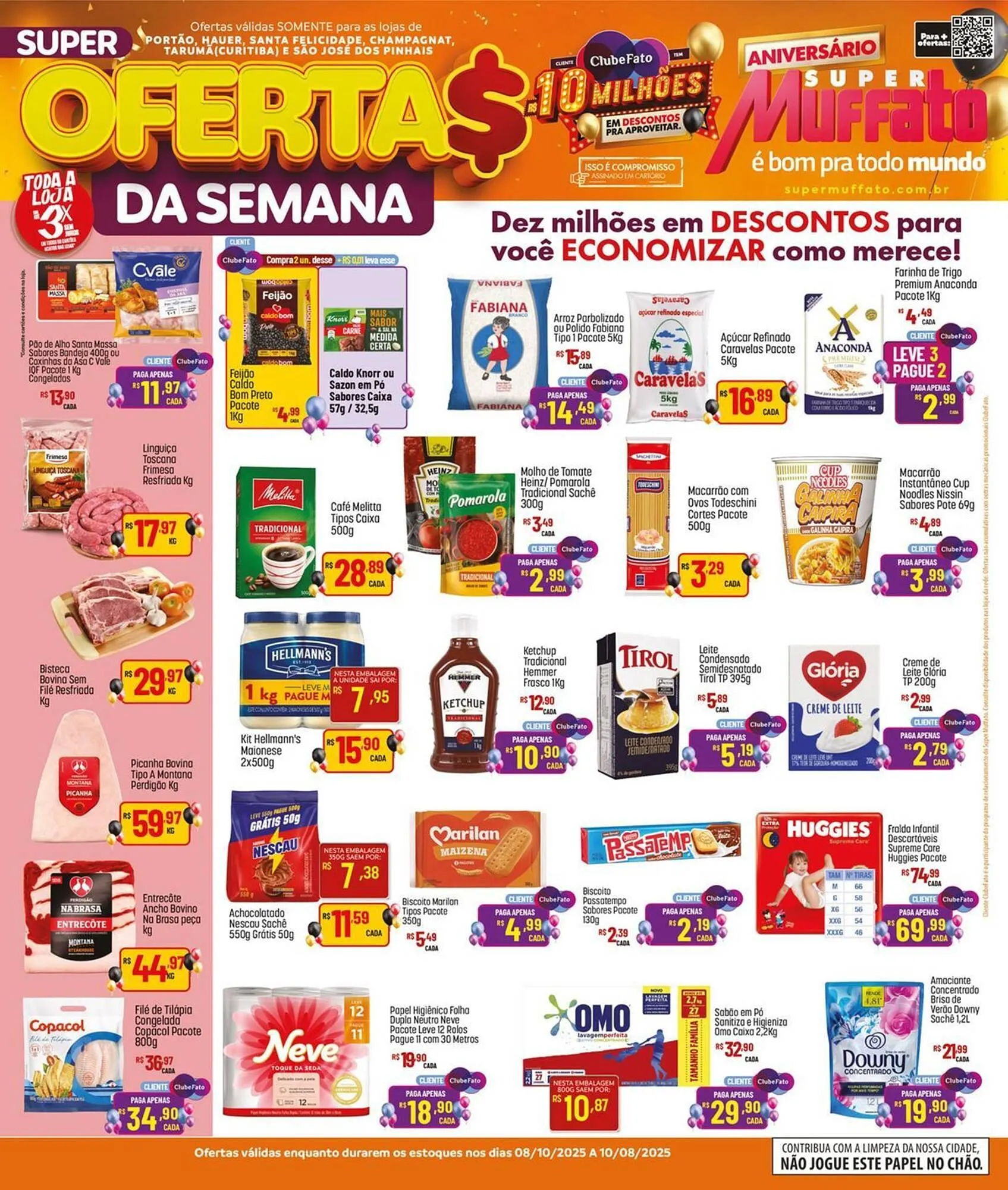 Encarte de Catálogo Muffato 10 de agosto até 8 de outubro 2025 - Pagina 1