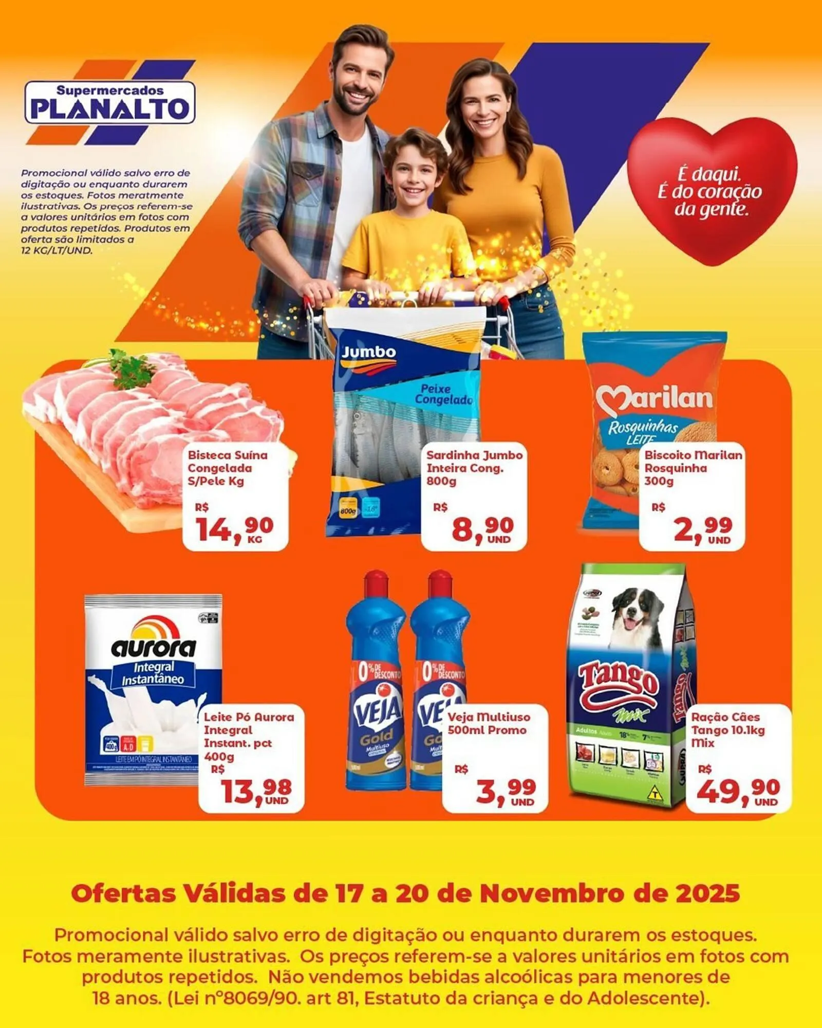 Encarte de Catálogo Supermercados Planalto 17 de novembro até 20 de novembro 2025 - Pagina 1