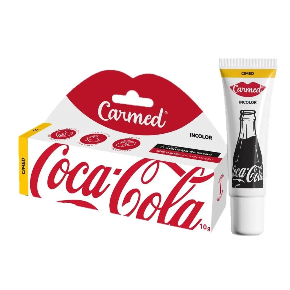 Hidratante Labial Carmed Coca Cola Incolor 10g