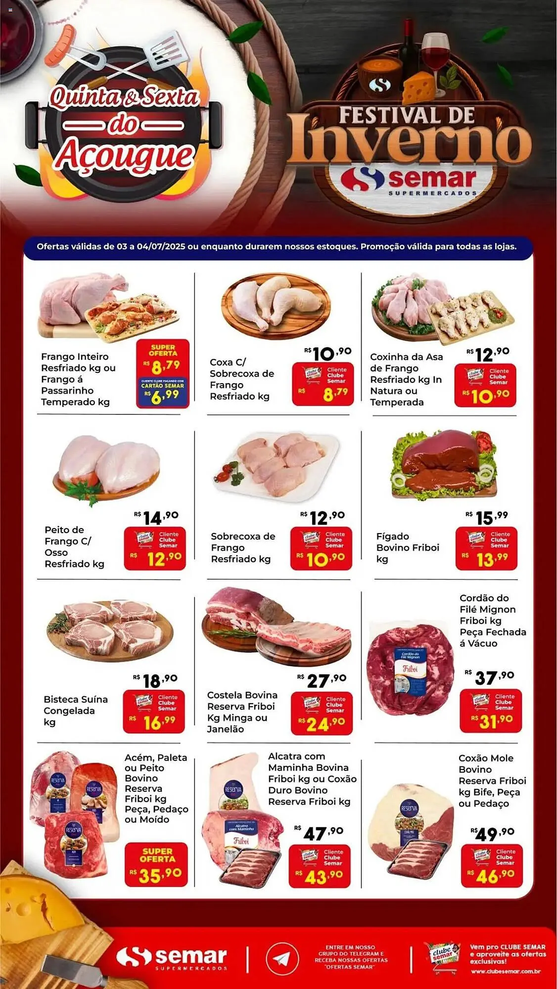 Encarte de Catálogo Semar Supermercado 3 de julho até 4 de julho 2025 - Pagina 1