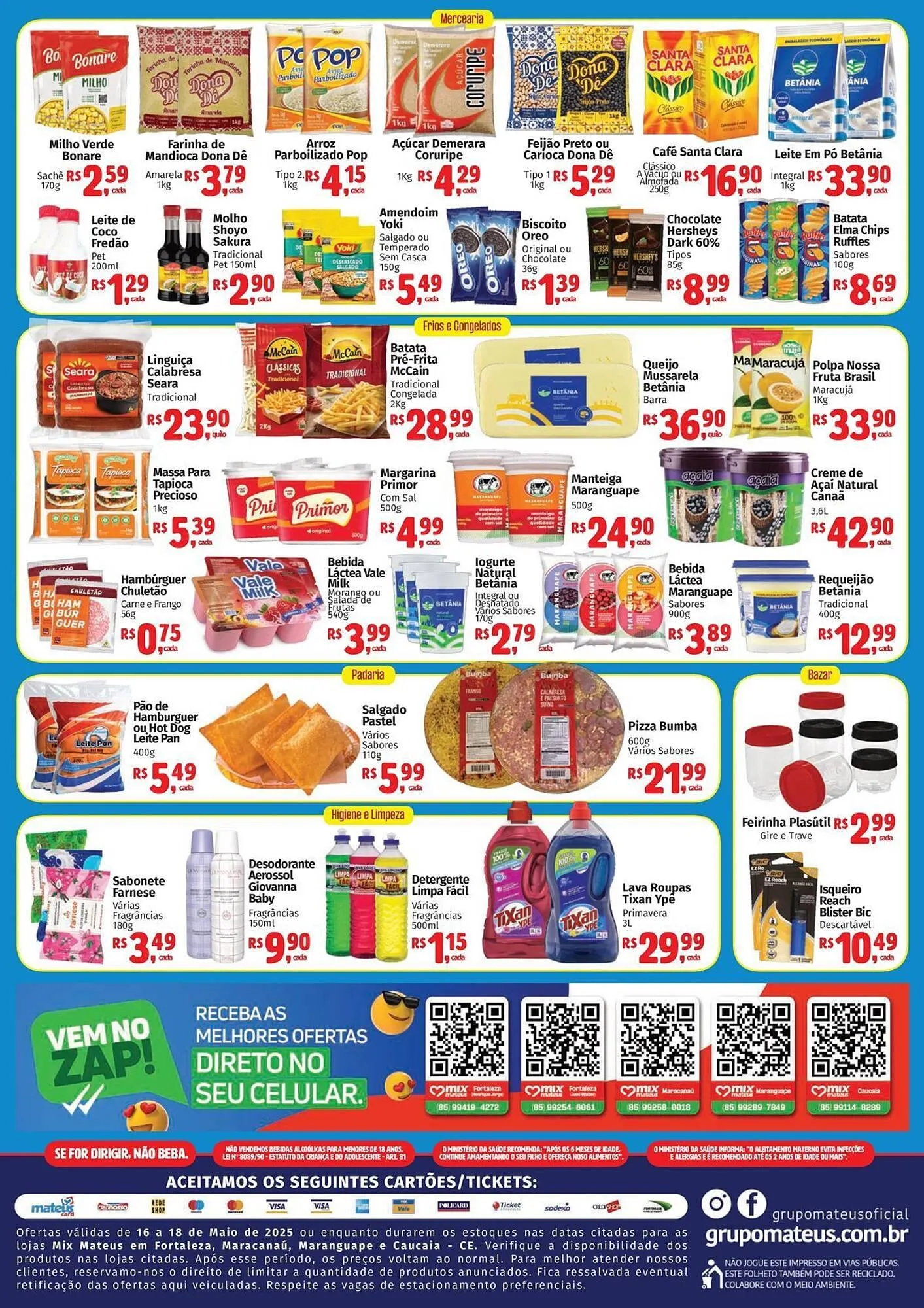 Encarte de Catálogo Supermercados Mateus 16 de maio até 18 de maio 2025 - Pagina 2