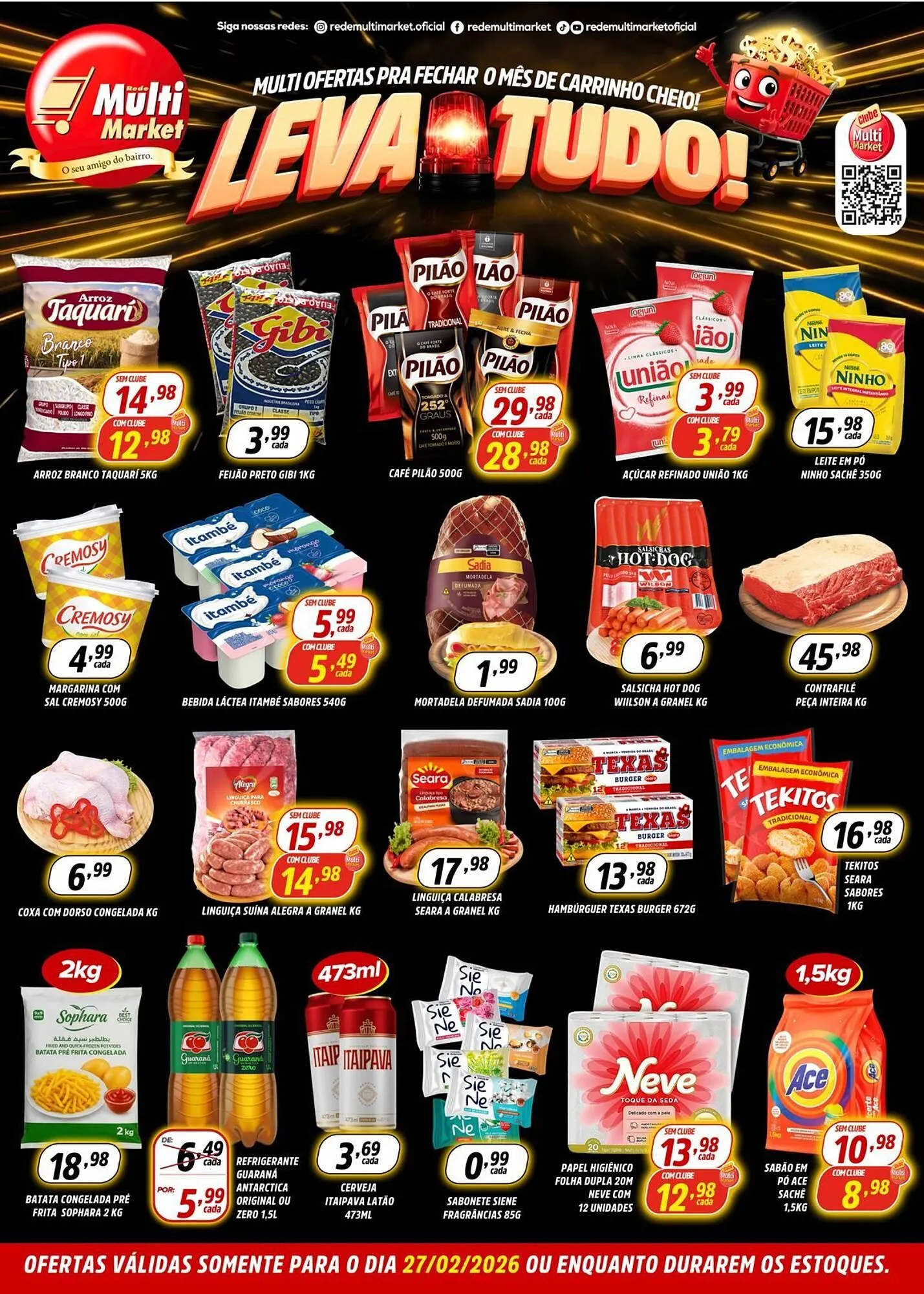 Encarte de Encarte Rede Multi Market 27 de fevereiro até 27 de fevereiro 2026 - Pagina 1