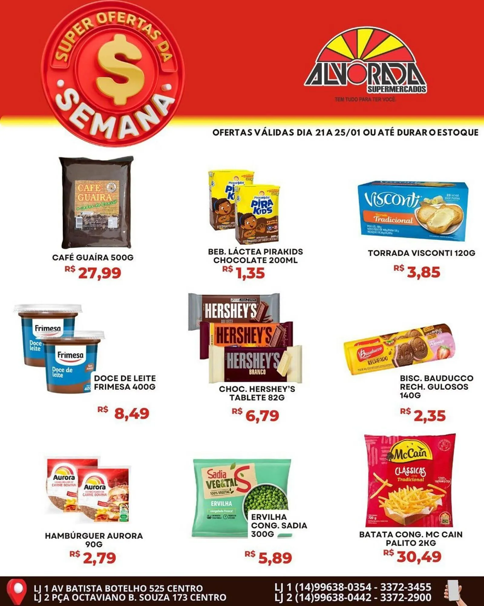 Encarte de Catálogo Alvorada Supermercados 21 de janeiro até 25 de janeiro 2026 - Pagina 1
