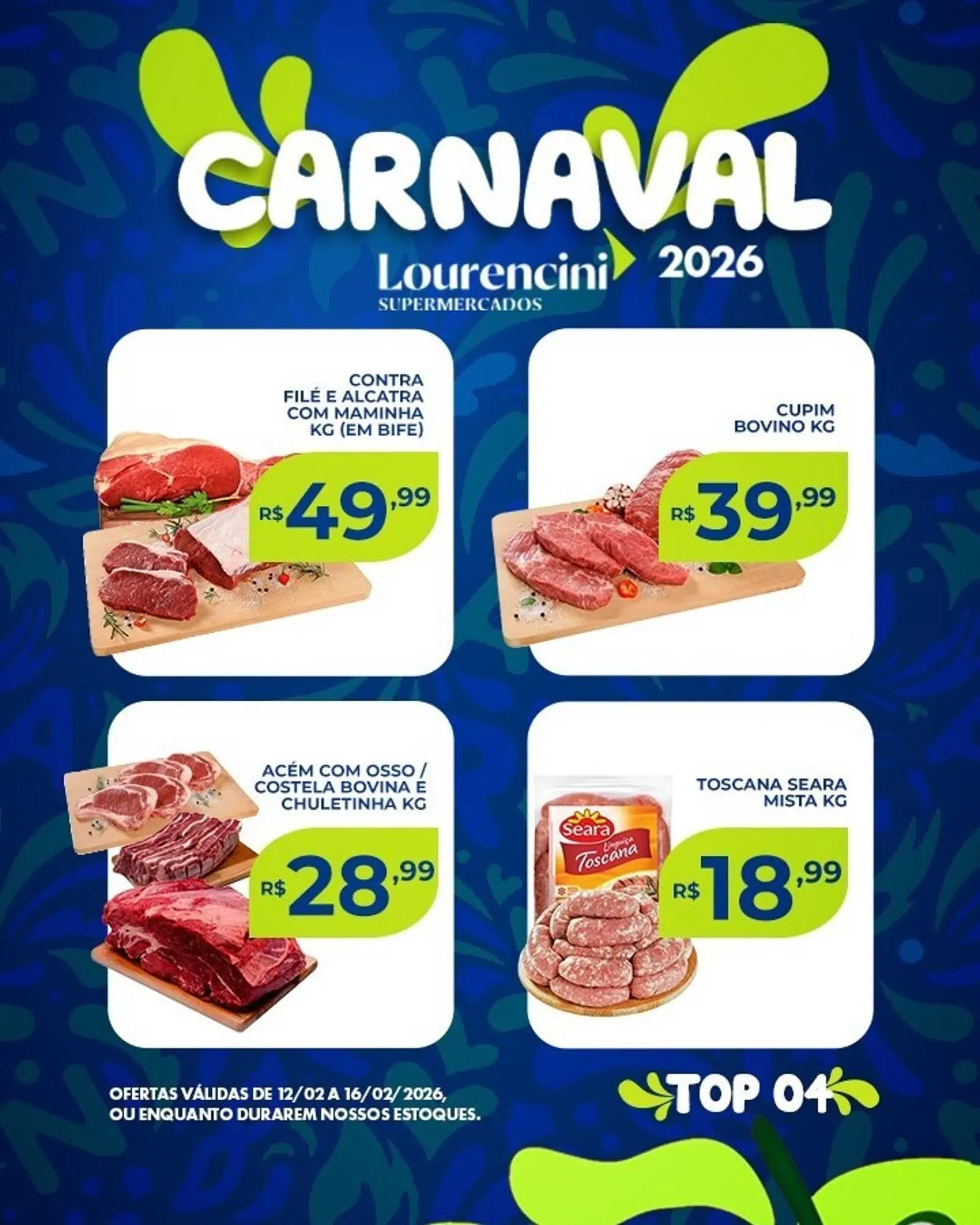 Encarte de Catálogo Lourencini Supermercados 12 de fevereiro até 16 de fevereiro 2026 - Pagina 3