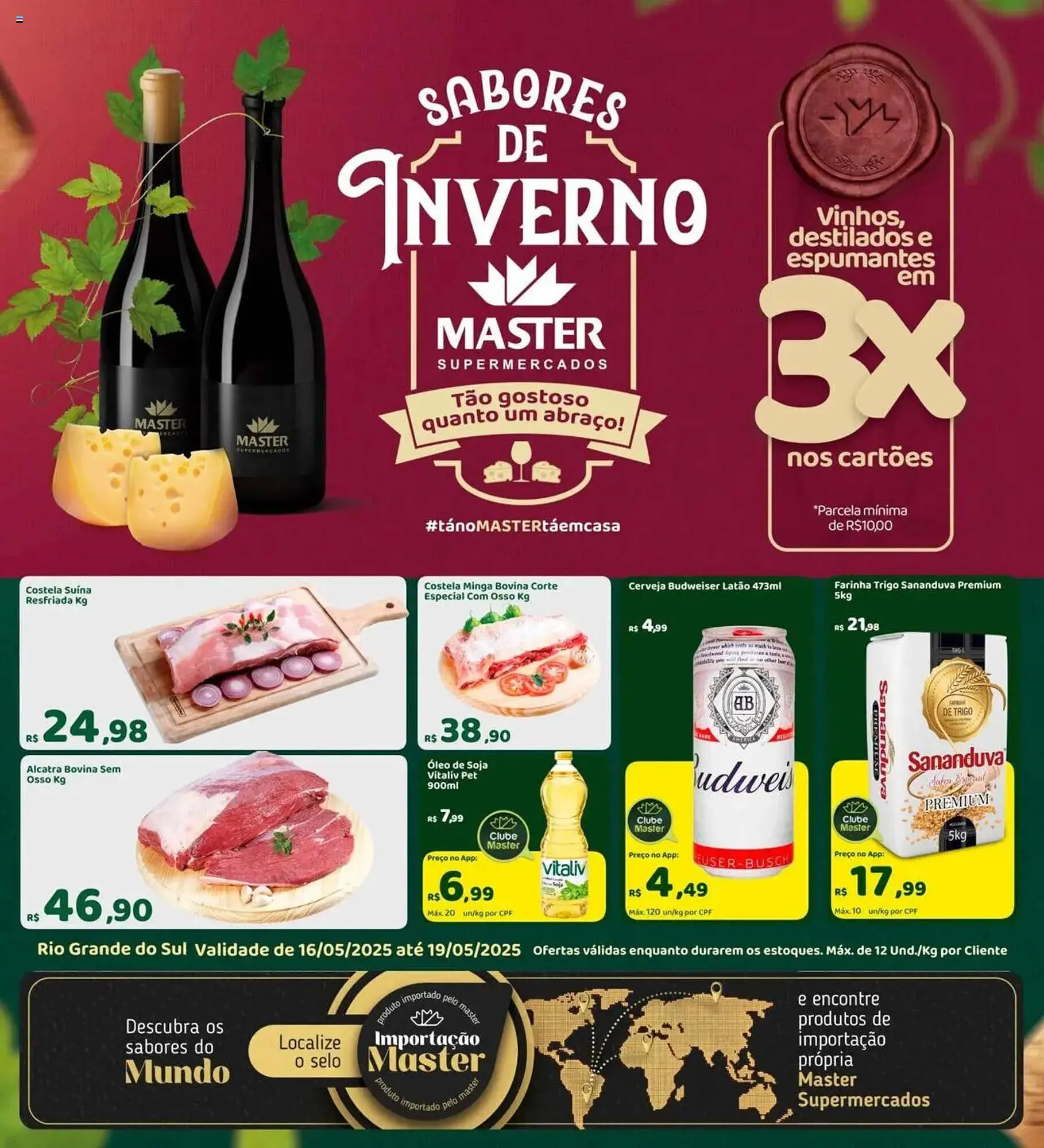 Encarte de Catálogo Master Supermercados 16 de maio até 20 de maio 2025 - Pagina 1