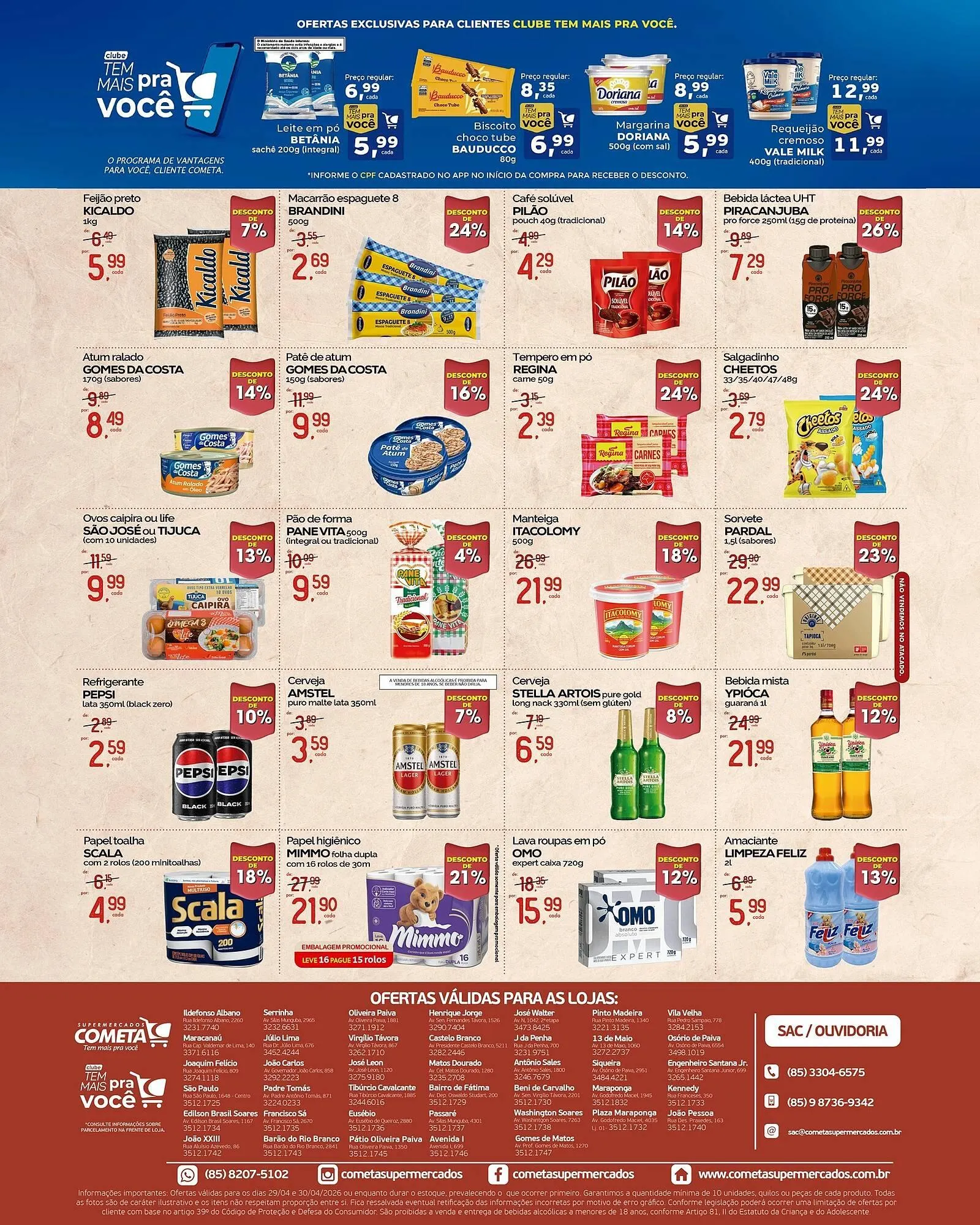 Encarte de Encarte Cometa Supermercados 29 de abril até 30 de abril 2026 - Pagina 2